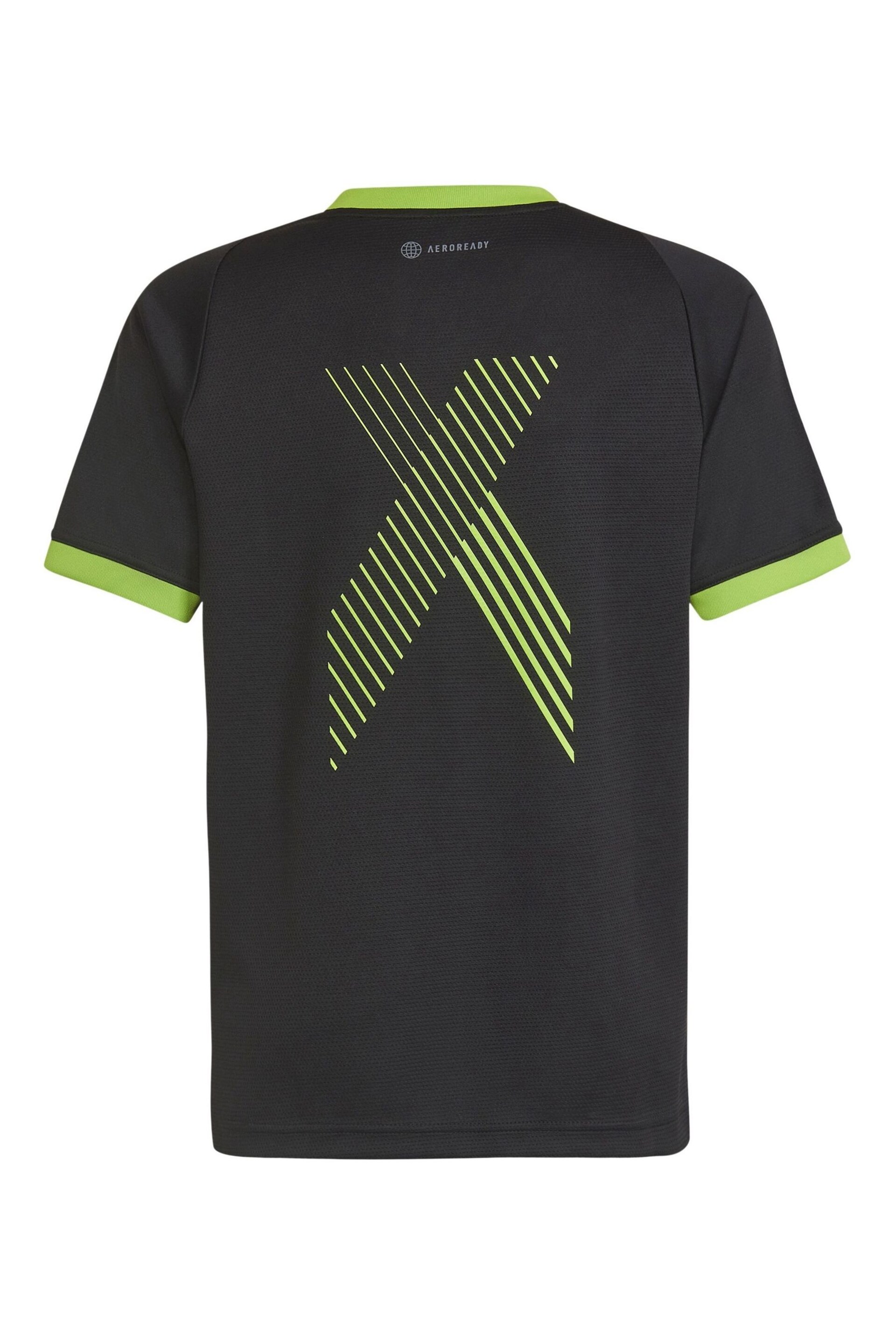 adidas Black -InspiX Junior Jersey - Image 2 of 5