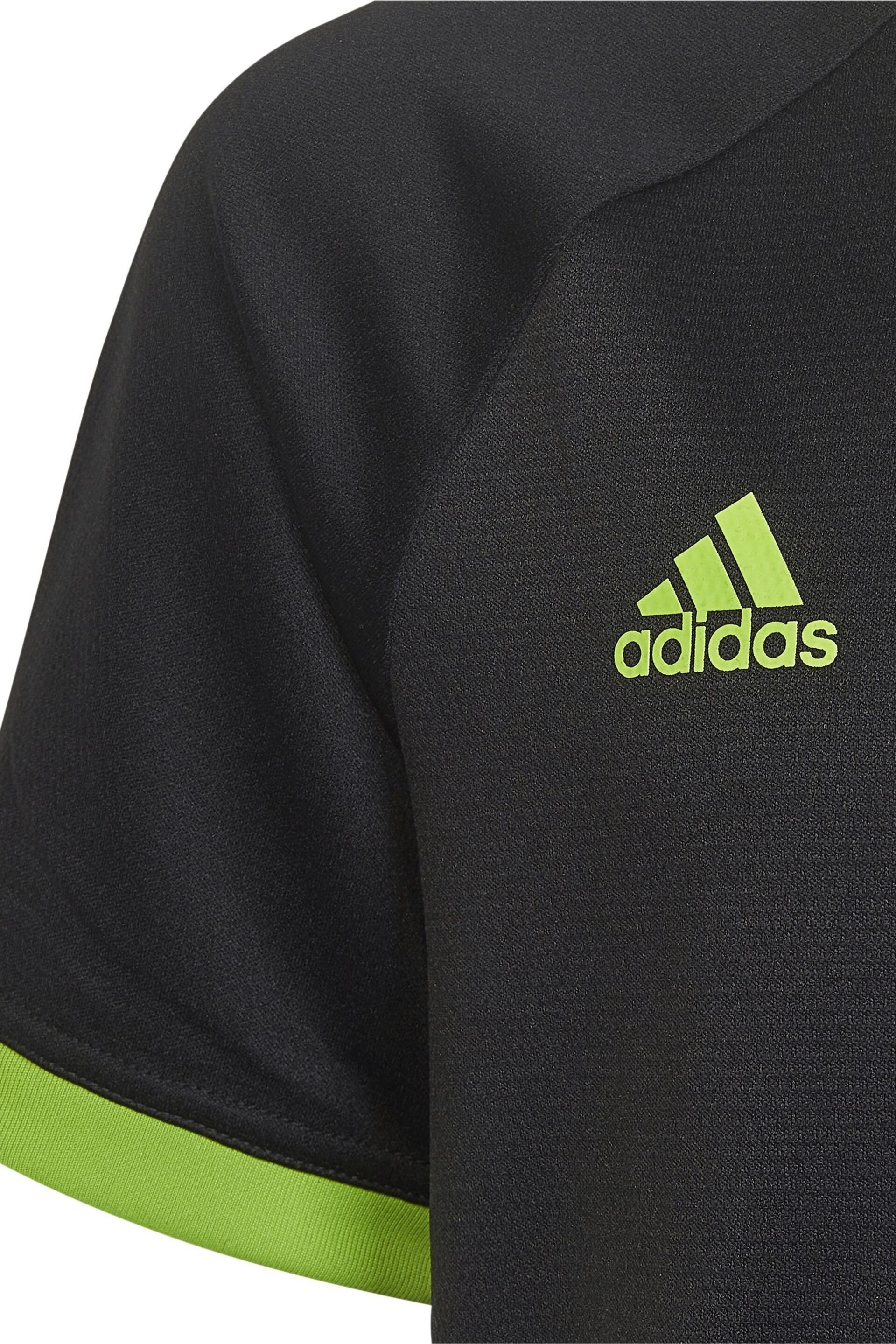 adidas Black -InspiX Junior Jersey - Image 3 of 5