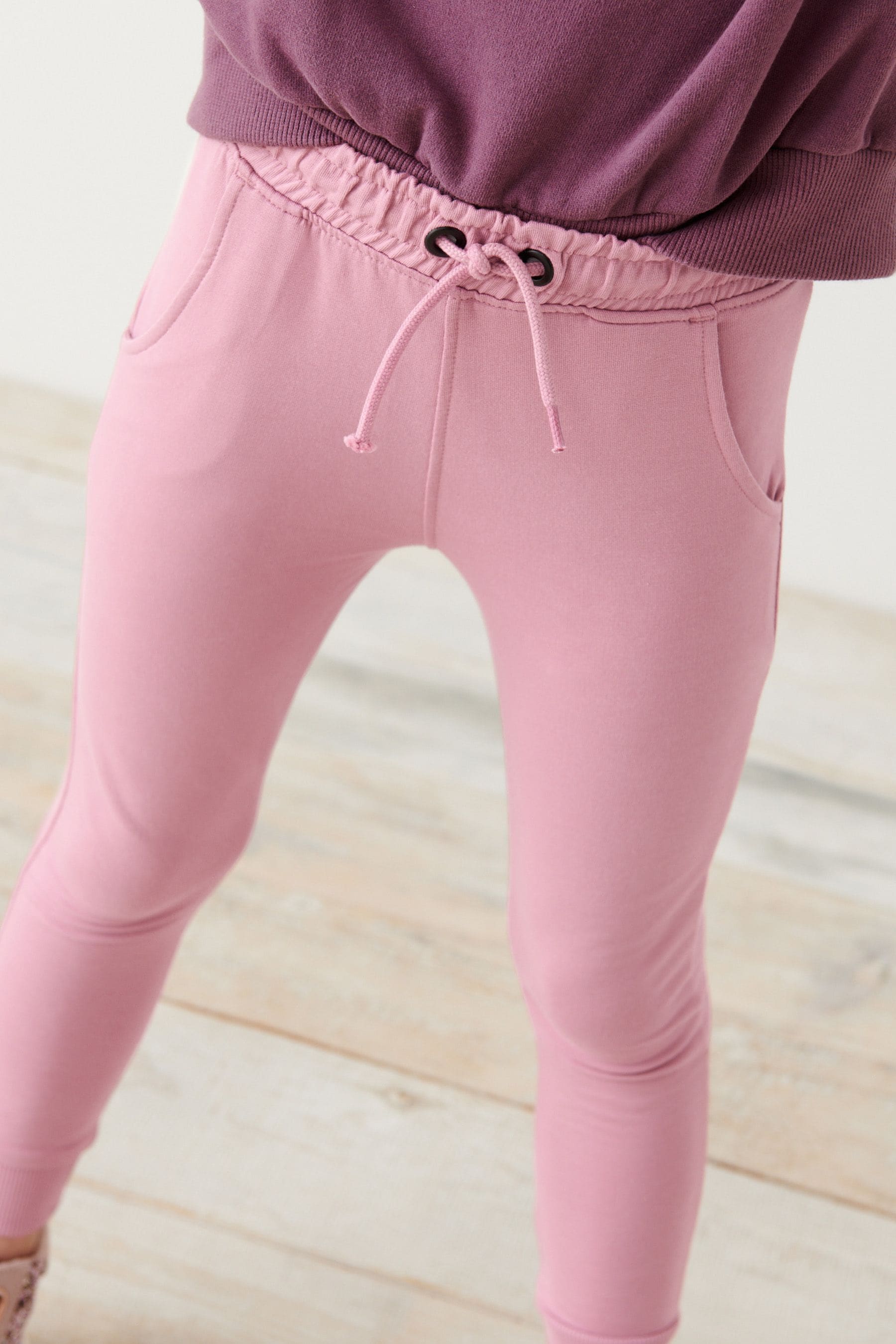 Pink skinny joggers discount