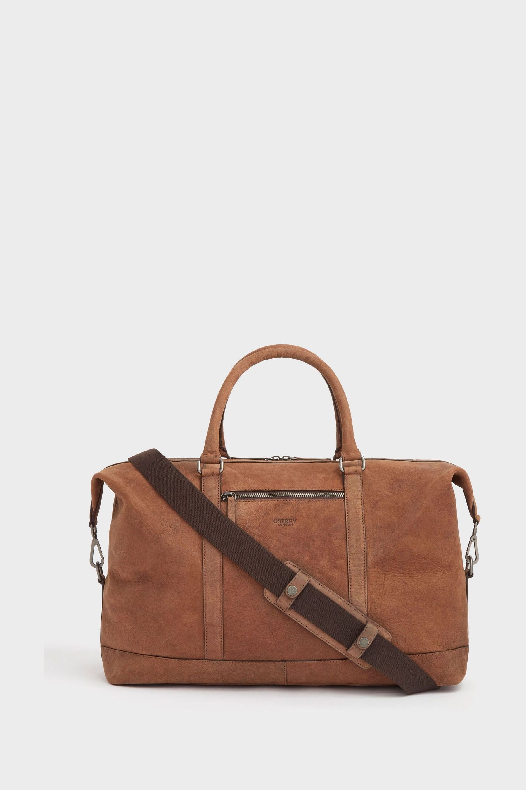 Buy OSPREY LONDON Brown Clayton Leather Weekend Holdall Bag from Next Germany