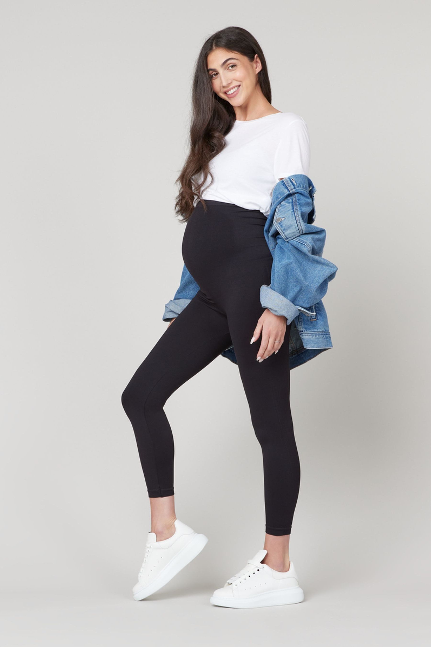 Buy SPANX Black Eco Care Mama Maternity Seamless Leggings from Next Kuwait
