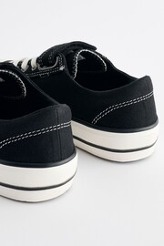 Black One Strap Elastic Lace Trainers - Image 3 of 4