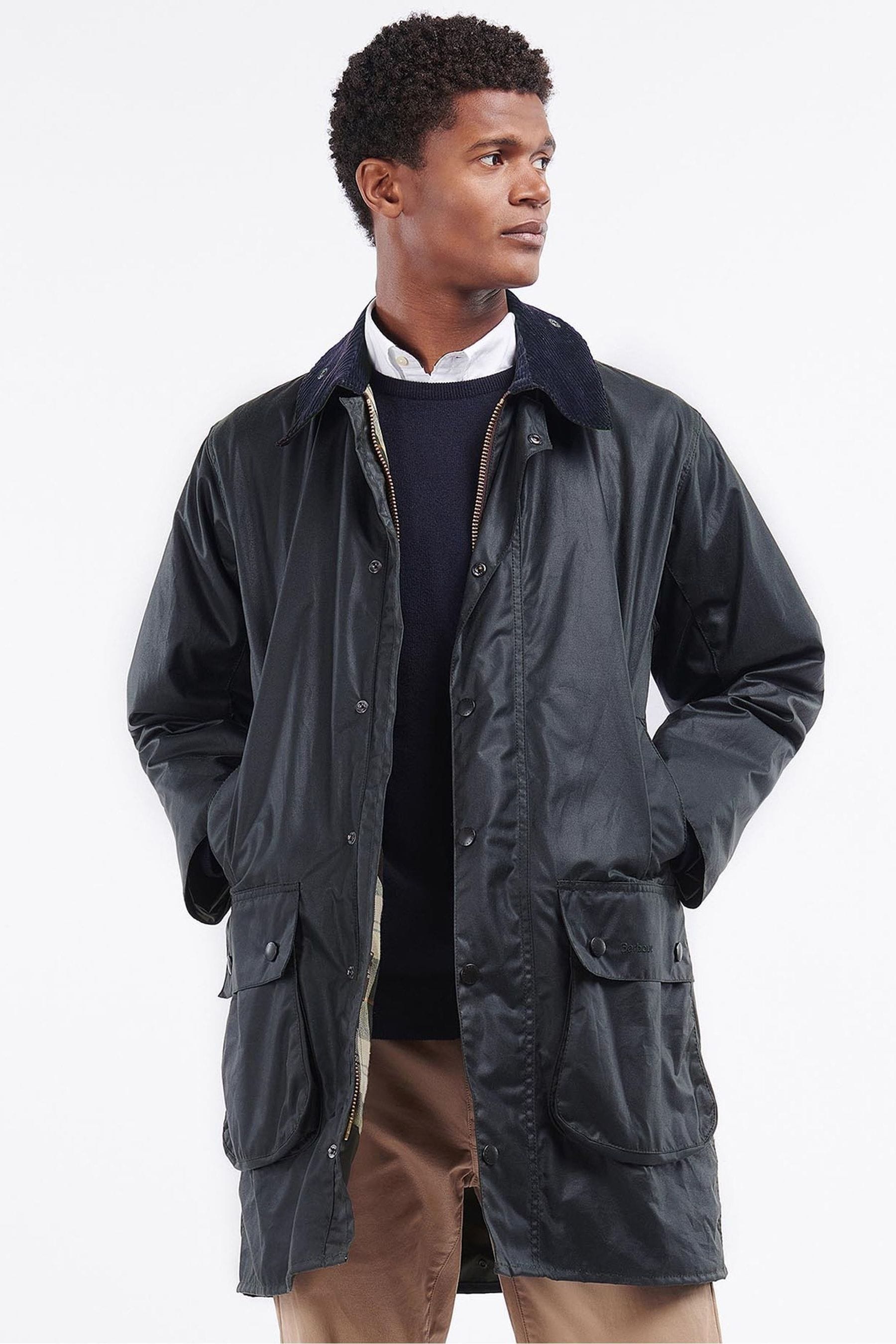 Buy Barbour Blue Wax Jacket from Next Ireland