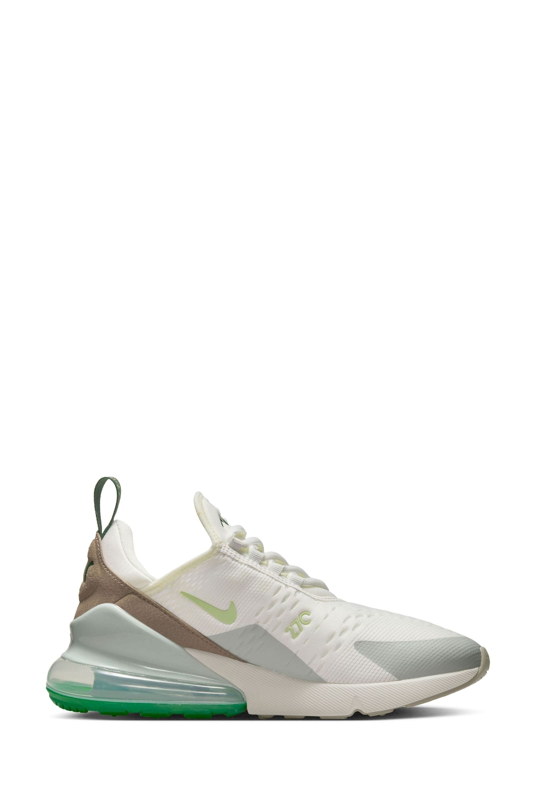 Nike 270 white and green top