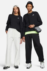 Nike Black Club Fleece Crew Neck Sweatshirt - Image 1 of 5