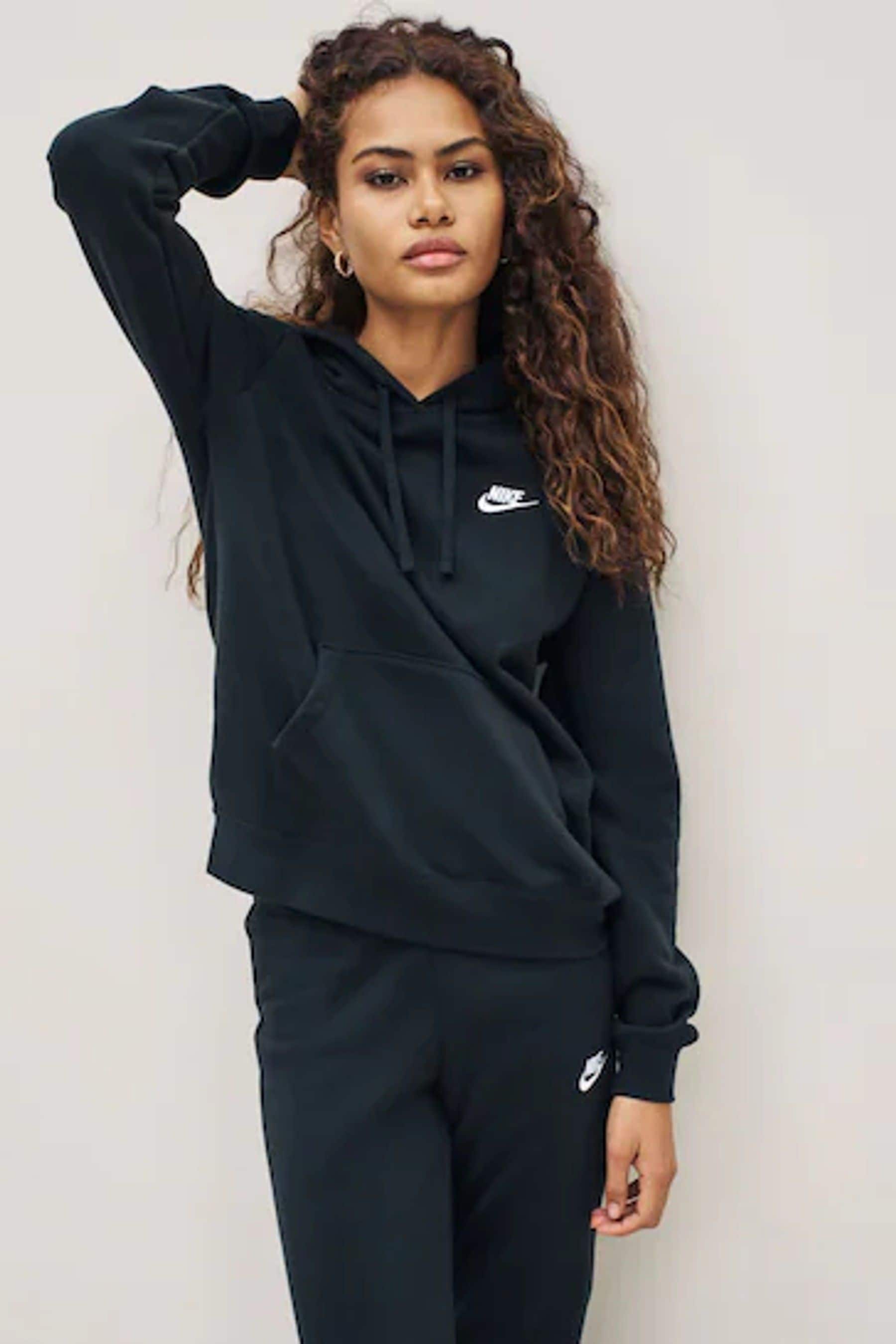 Nike club fleece sweatshirt black top