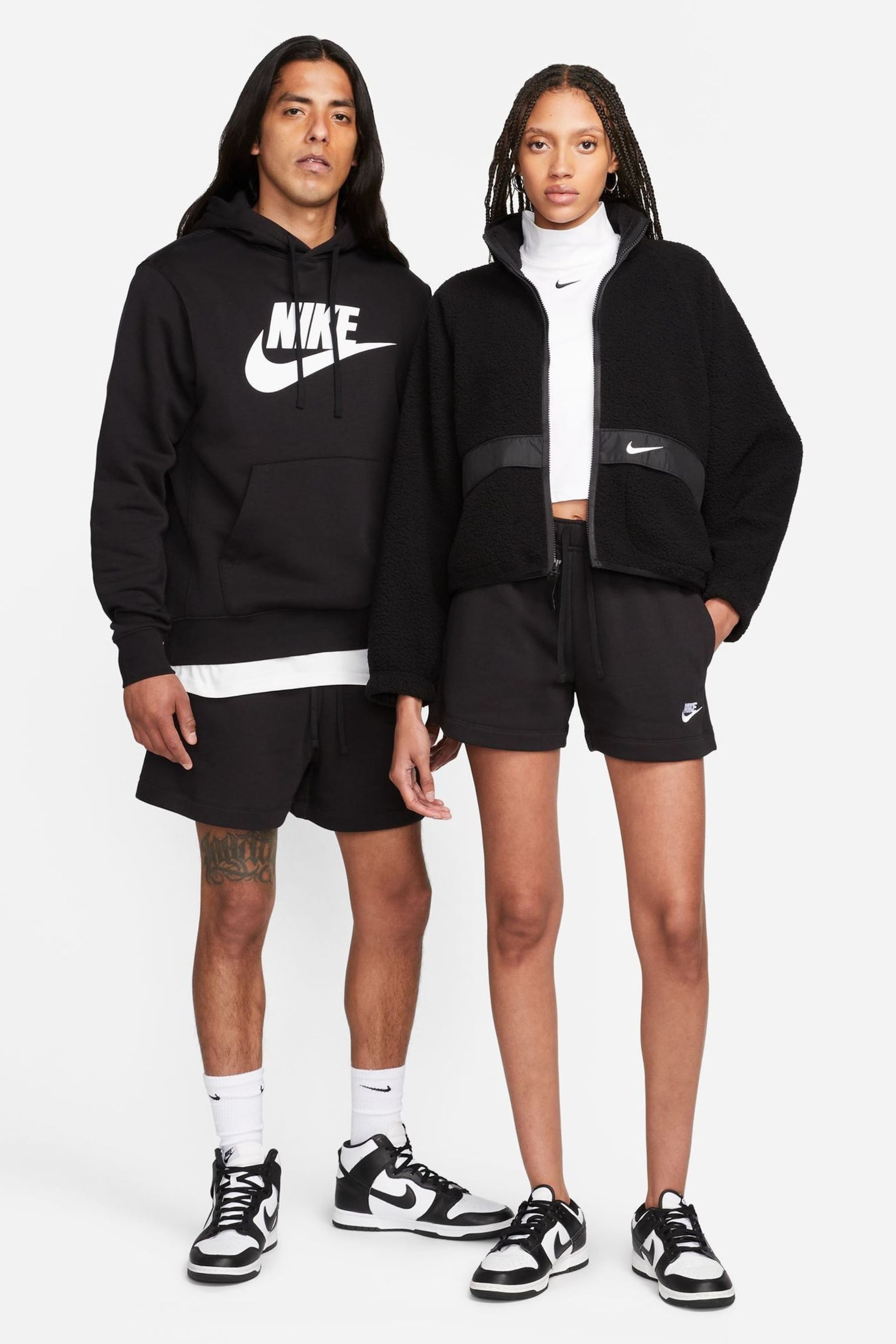 Nike Black Club Fleece Shorts - Image 3 of 7