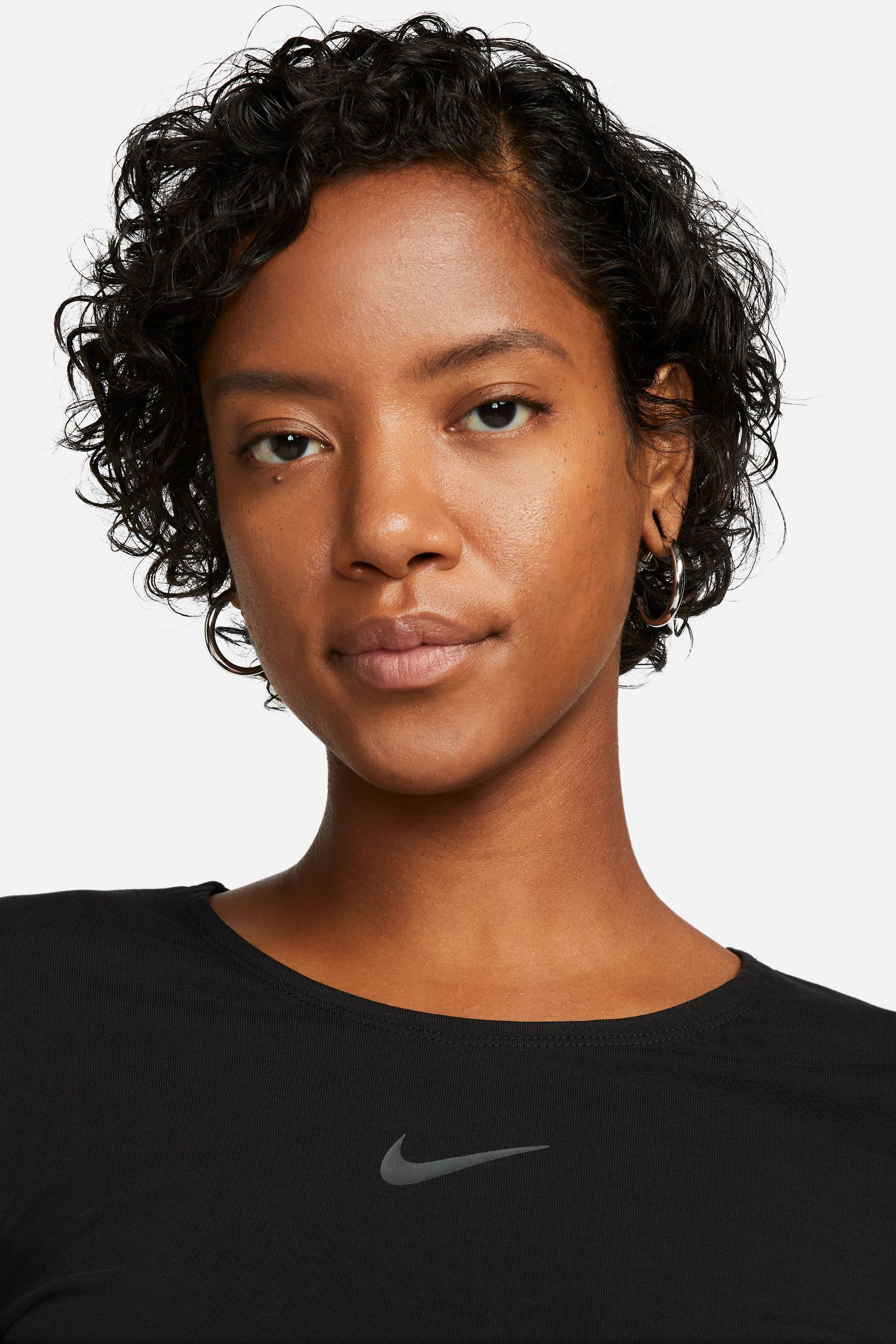 Buy Nike Black Tape Crop Long Sleeve Top from Next Austria