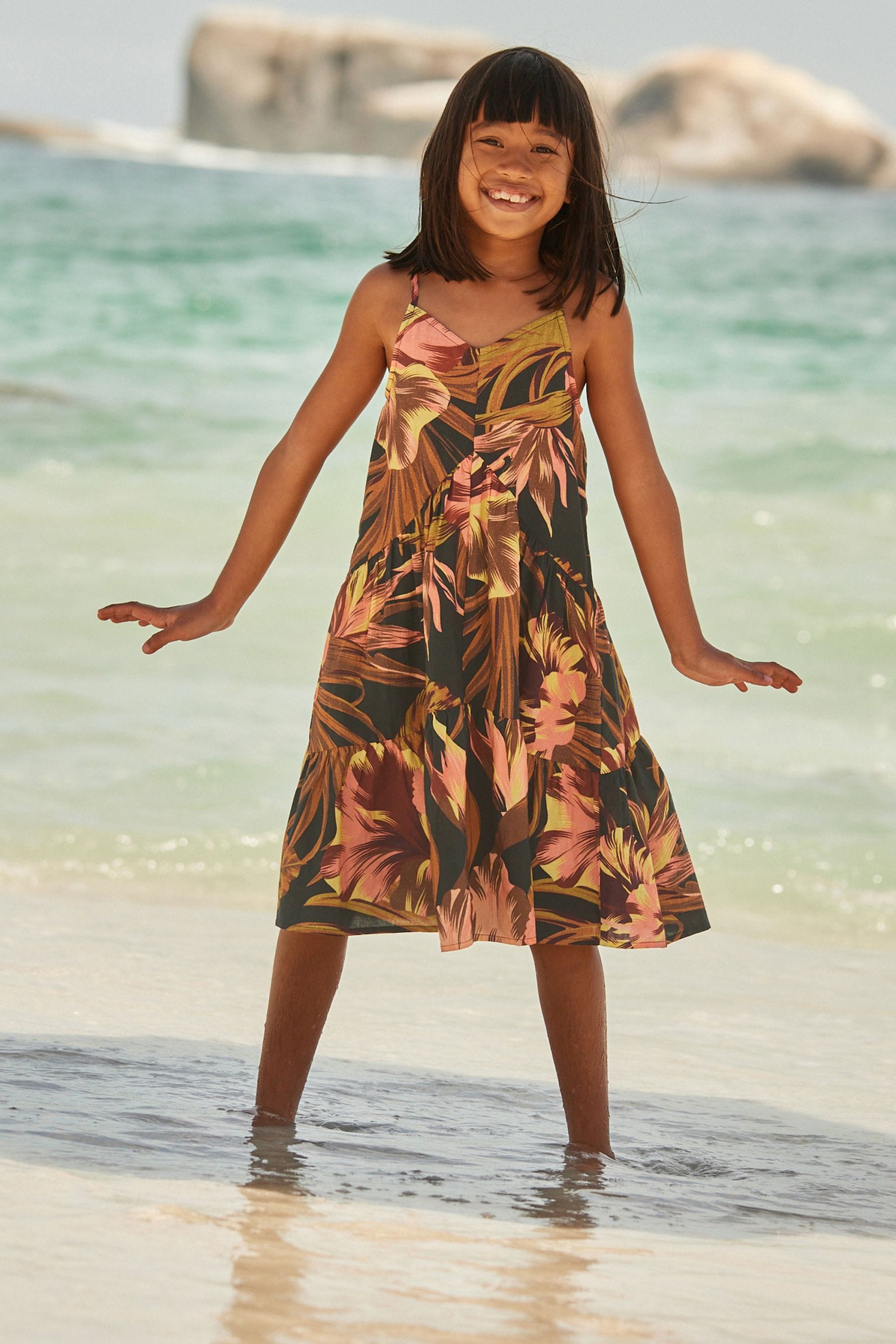 Kids tropical dress sales