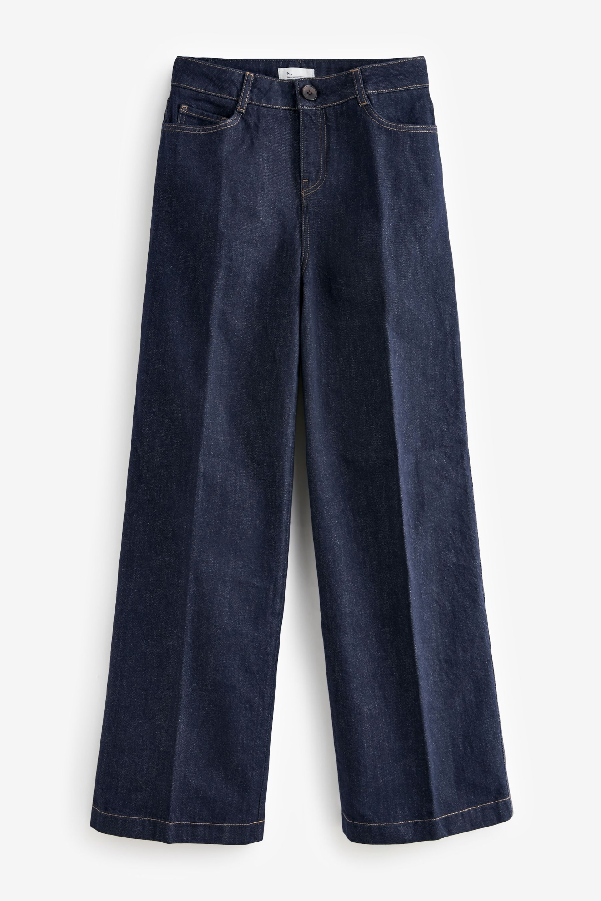 Denim Rinse Blue Premium Wide Leg Jeans - Image 2 of 6
