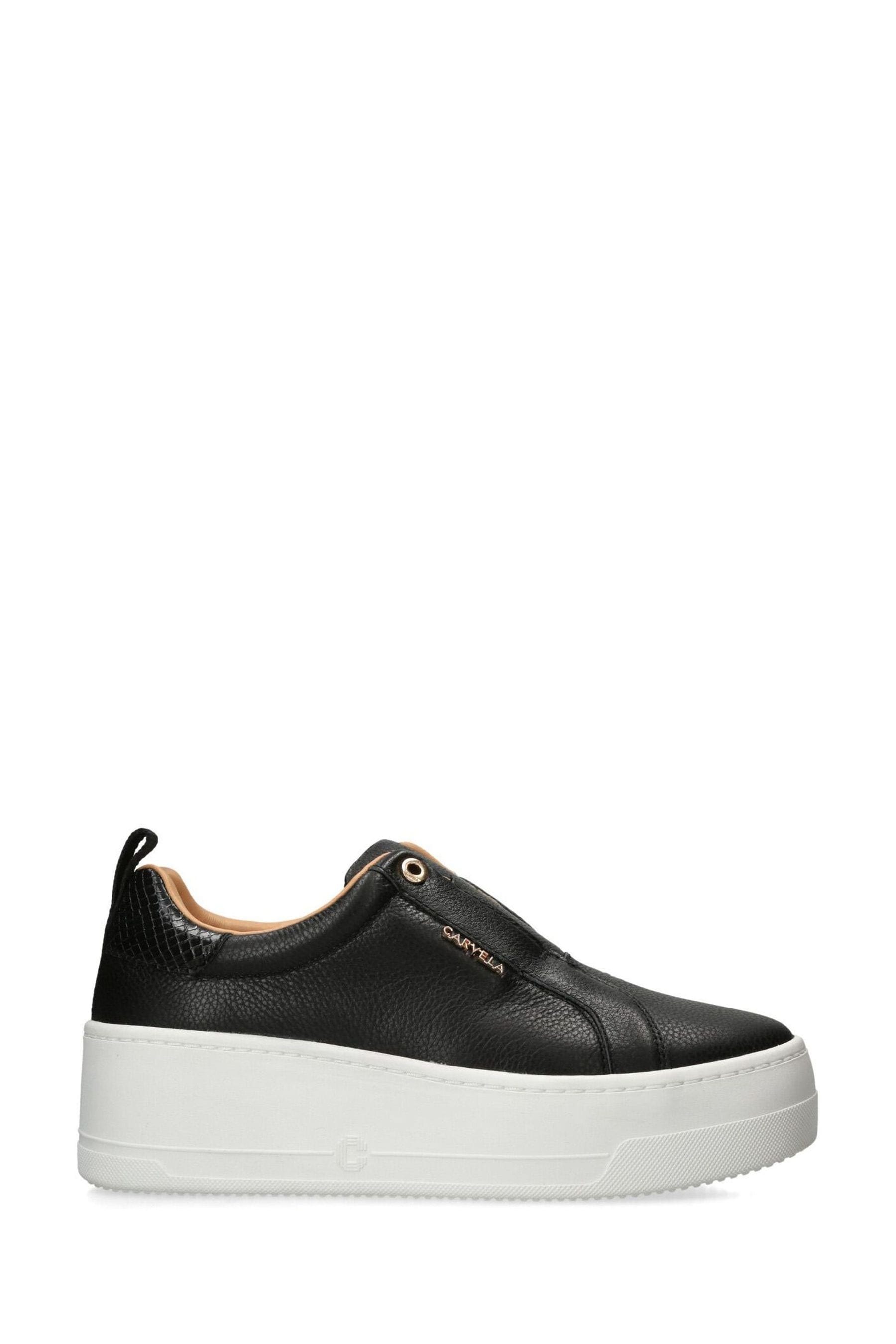 Grey carvela trainers best sale