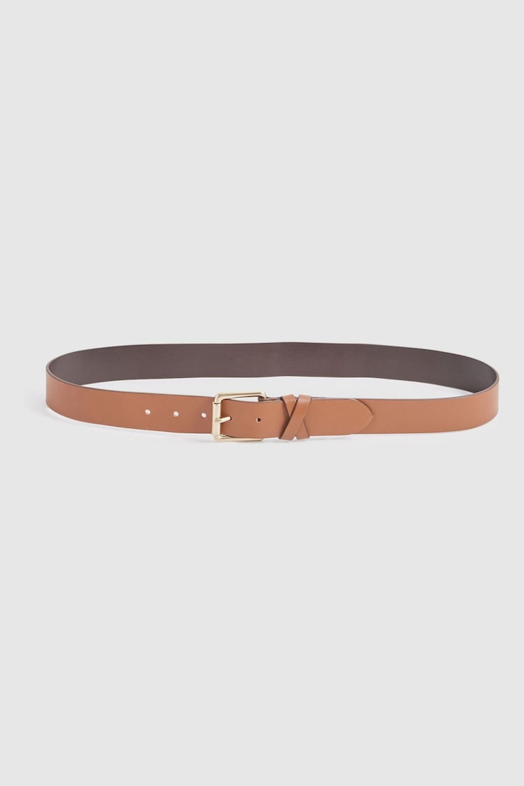 Reiss Tan Annexe Leather Belt - Image 6 of 6