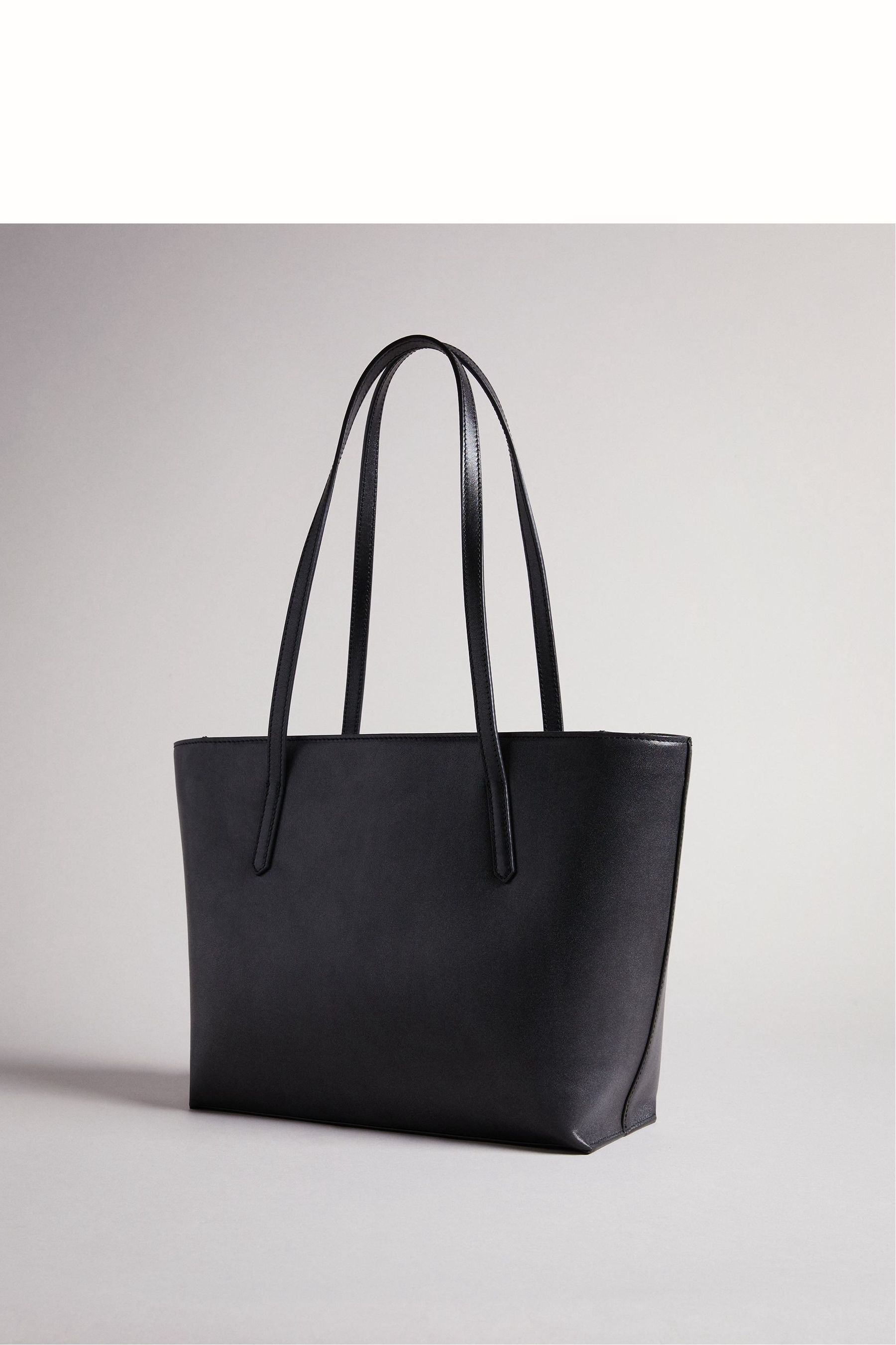 Buy Ted Baker Black Jorjina Flower Eyelet Small Shopper Bag from Next Luxembourg