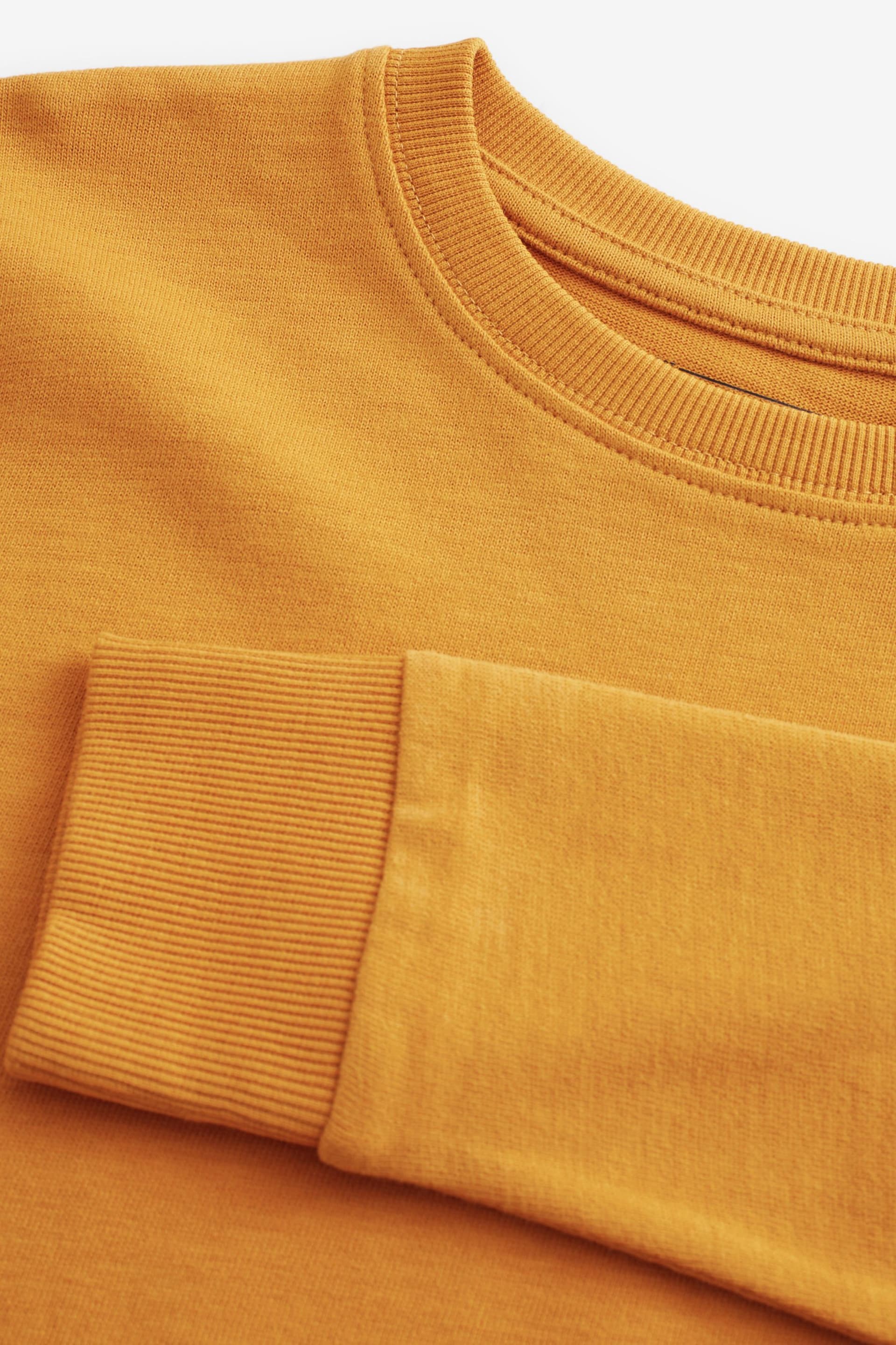 Yellow Ochre Long Sleeve Cosy T-Shirt (3-16yrs) - Image 3 of 3