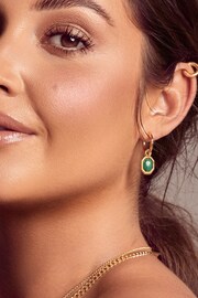 Hot Diamonds X Jac Jossa Gold Tone Revive Malachite Earrings - Image 3 of 3