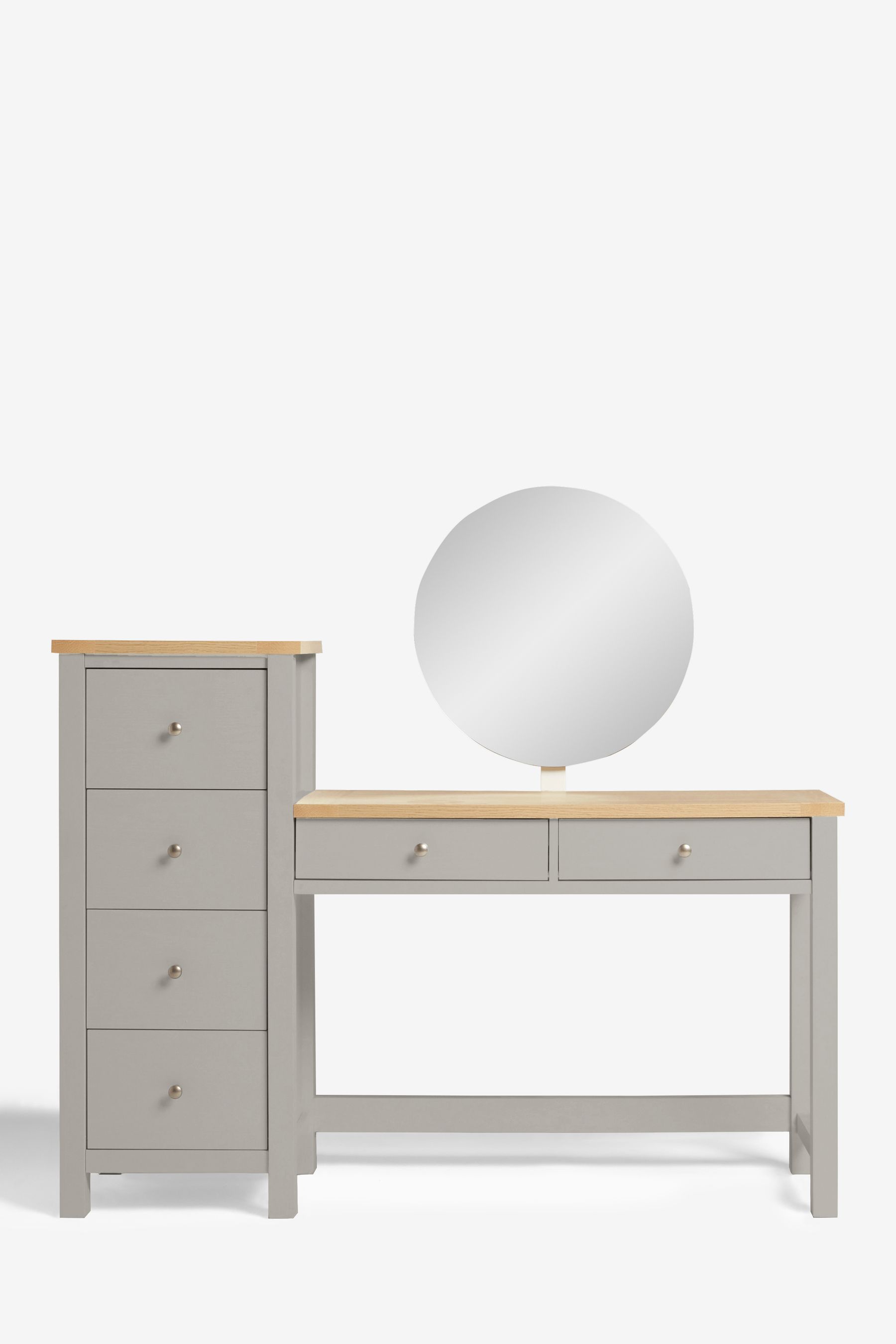 Buy Dove Grey Malvern Paint Effect Side Pedestal Console Dressing Table ...