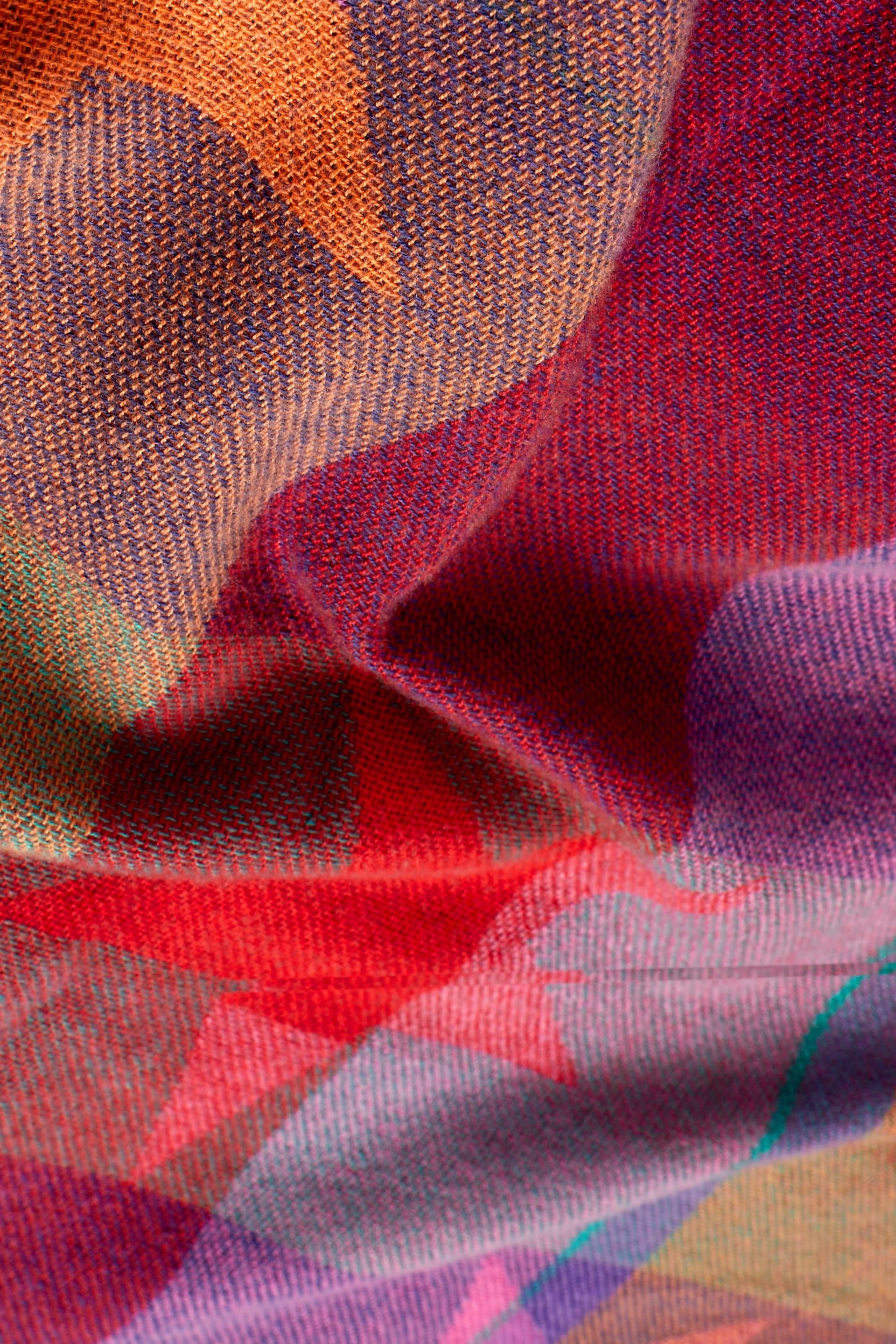 Bright Check Star Heavyweight Blanket Scarf - Image 5 of 6