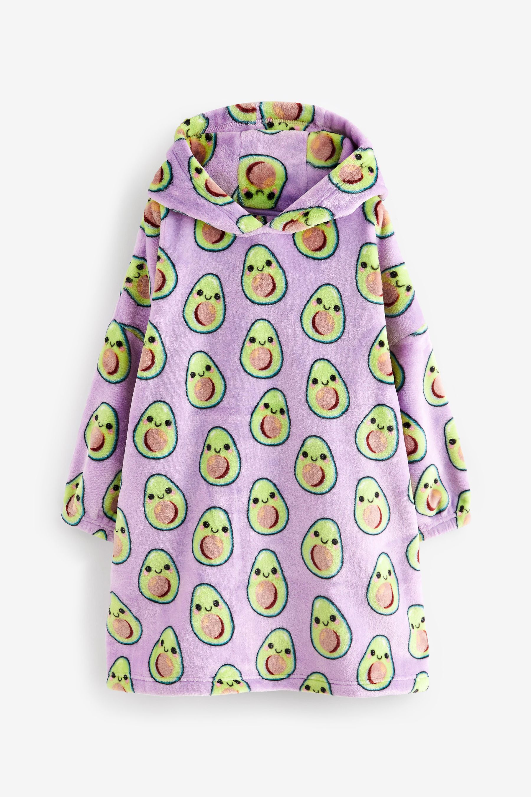 Buy Purple Avocado Character Hooded Blanket 3 16yrs from Next Luxembourg