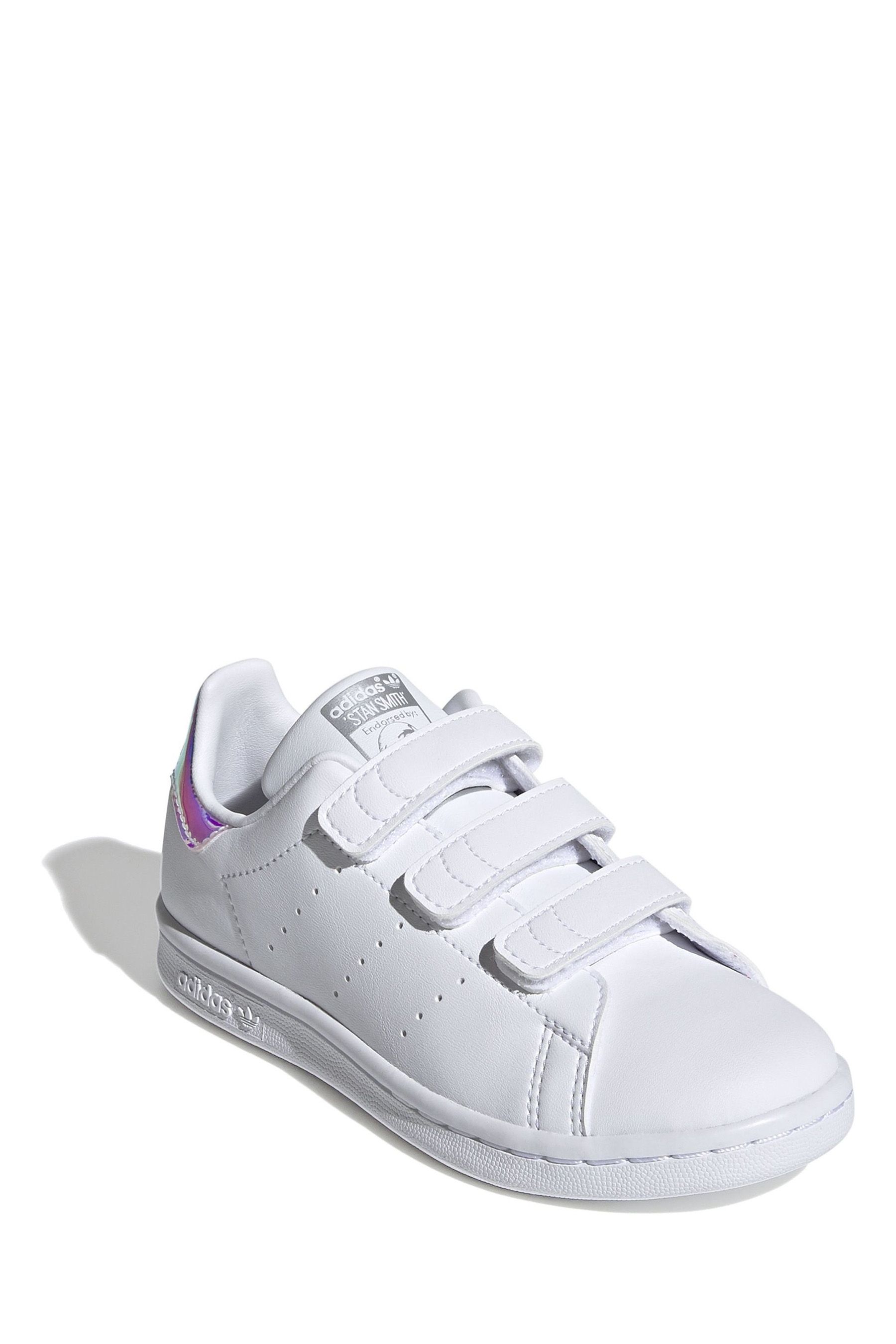 Buy adidas Originals White Stan Smith Kids Trainers from Next Luxembourg