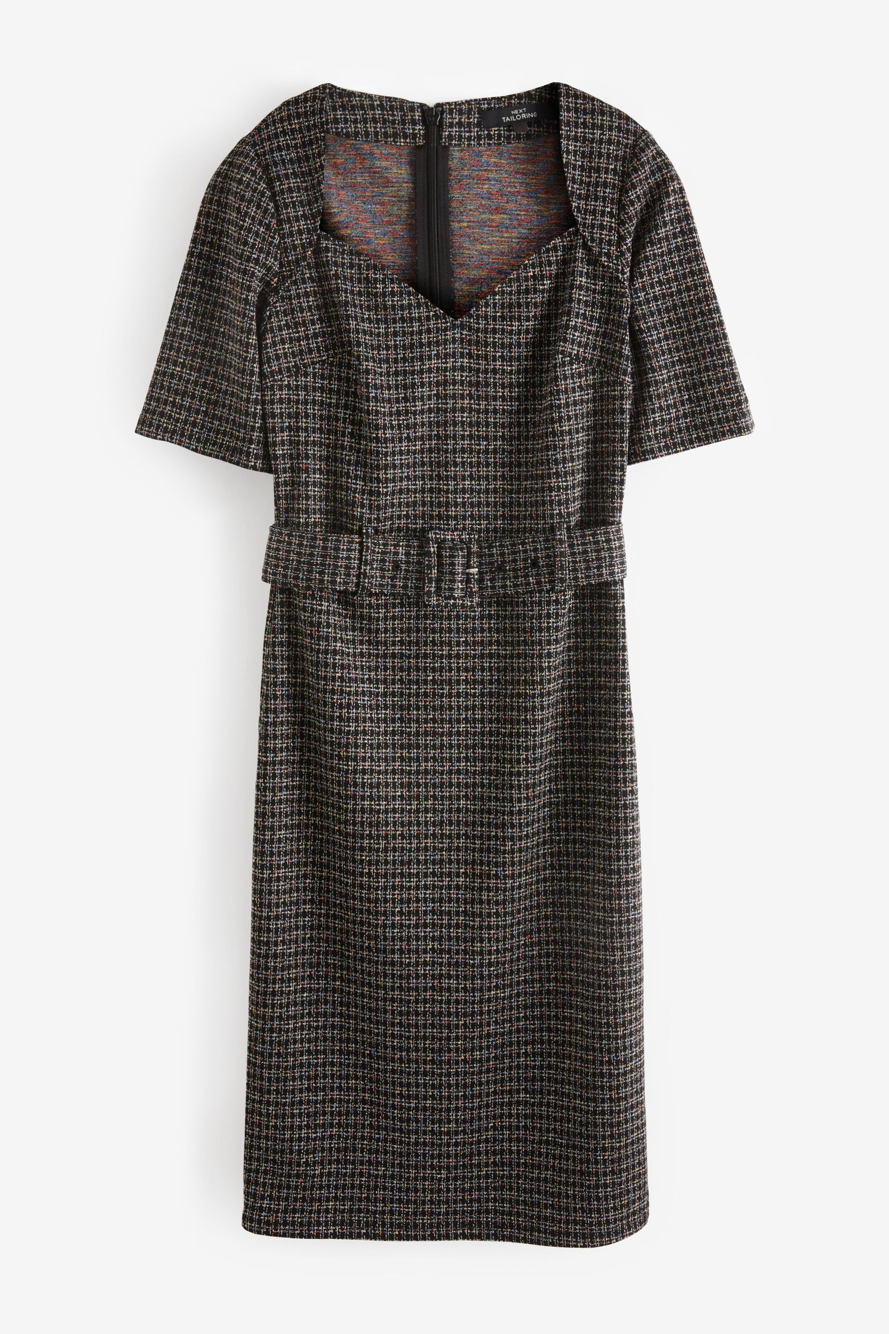 Buy Check Ponte Midi Dress from Next Luxembourg