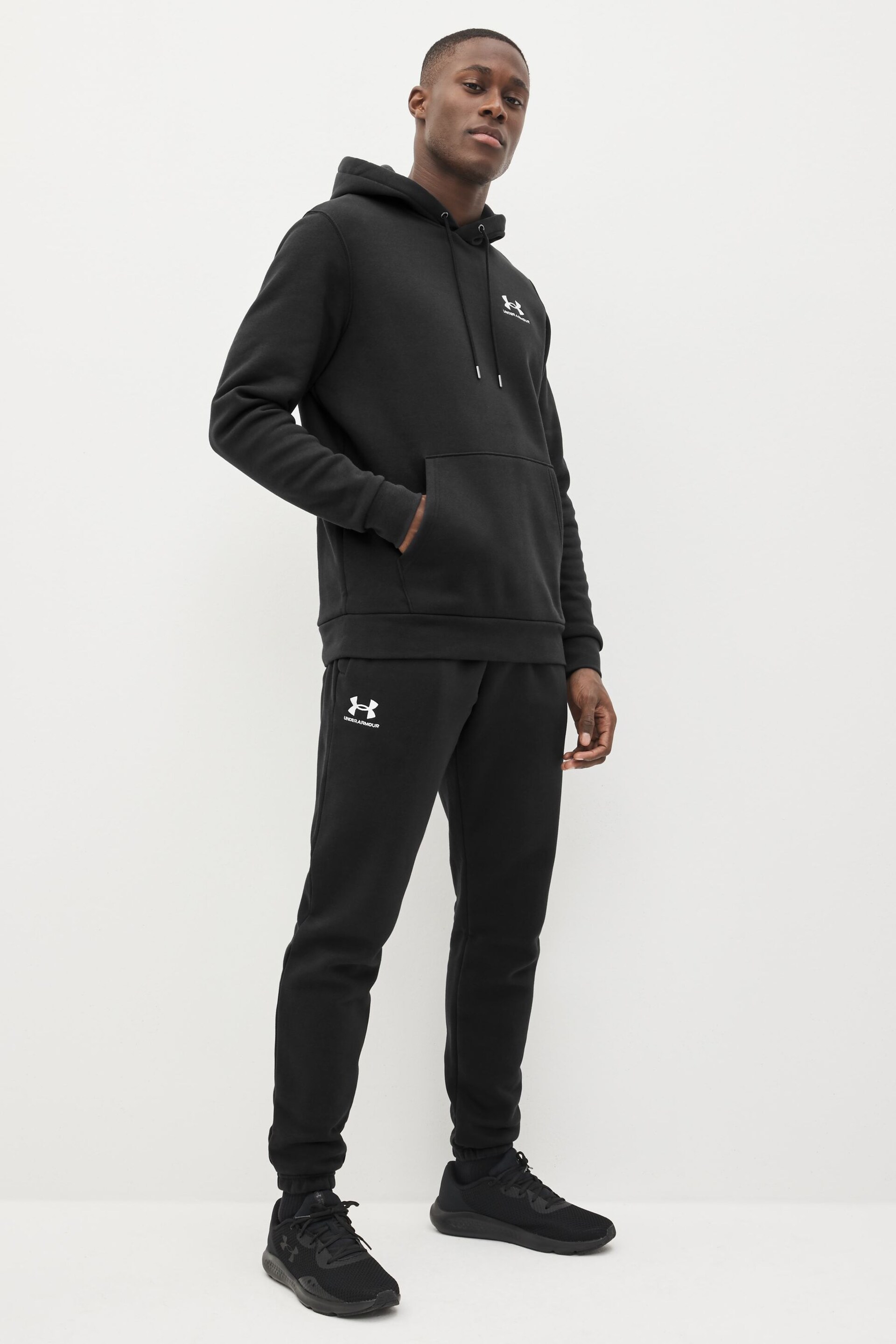 Under Armour Black Essential Joggers - Image 3 of 6