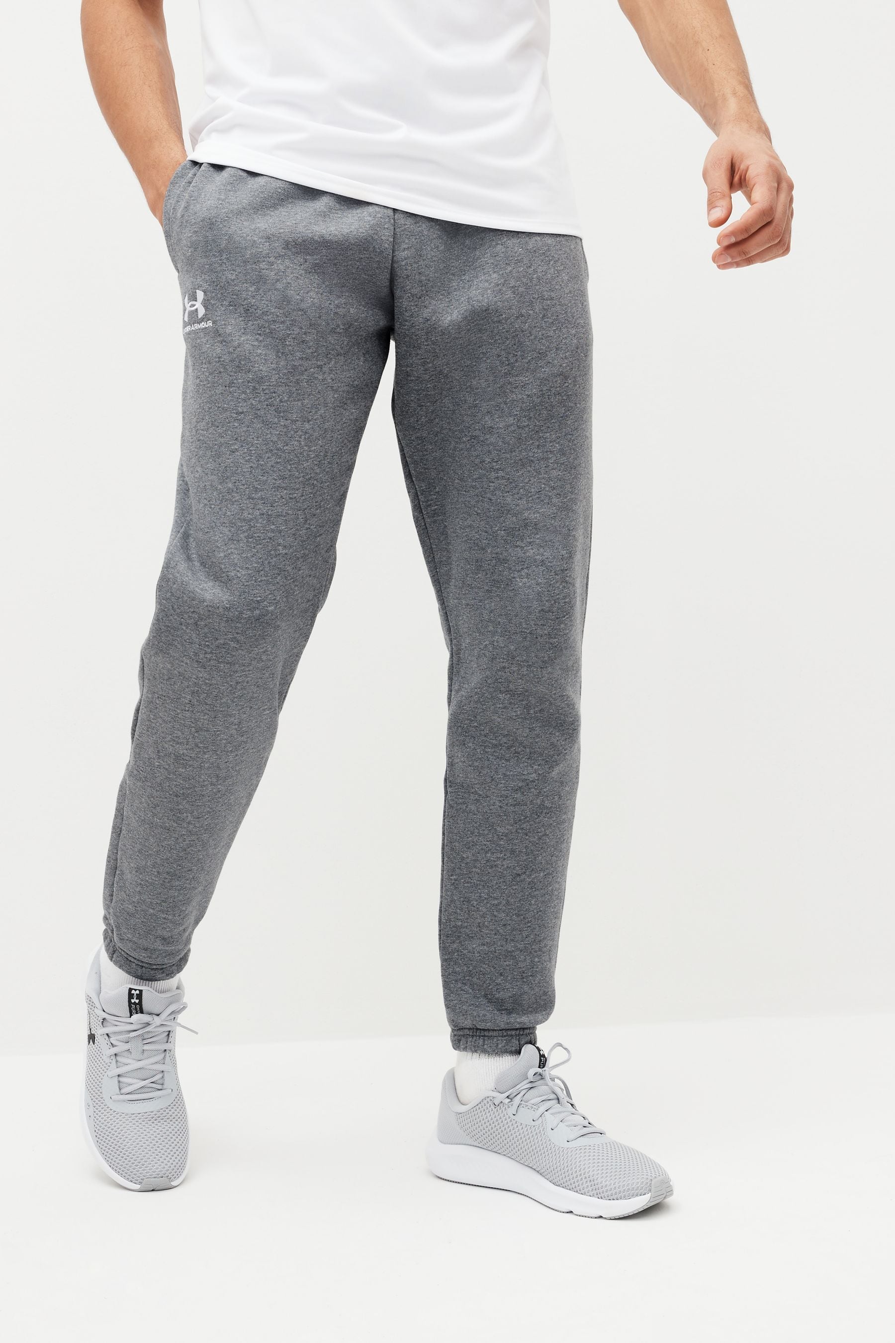 Buy Under Armour Dark Grey Essential Joggers from the Next UK online shop