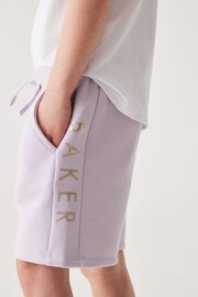 Baker by Ted Baker Lilac Purple Frilled T-Shirt and Short Set - Image 3 of 10