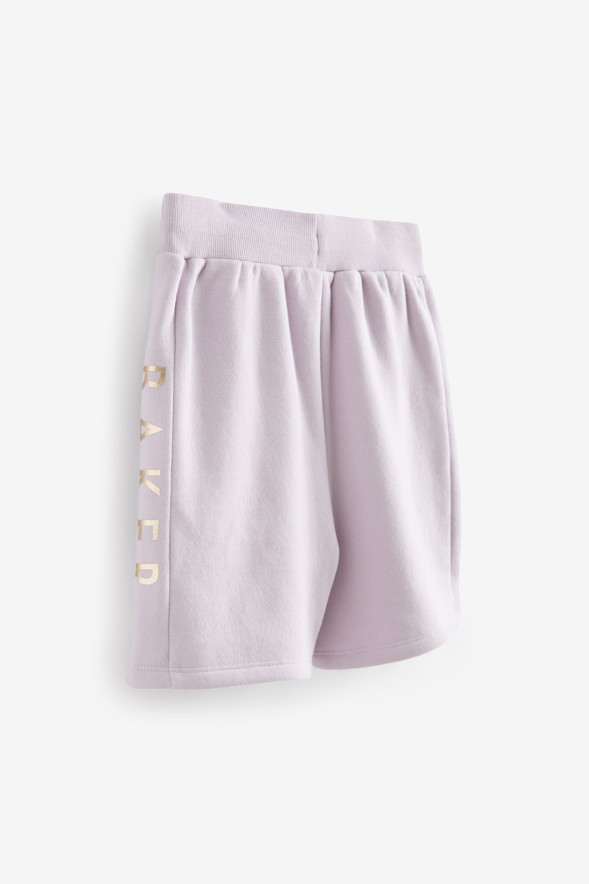 Baker by Ted Baker Lilac Purple Frilled T-Shirt and Short Set - Image 8 of 10