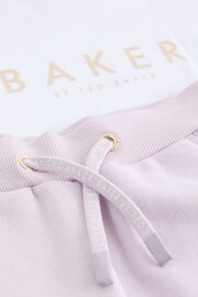 Baker by Ted Baker Lilac Purple Frilled T-Shirt and Short Set - Image 9 of 10