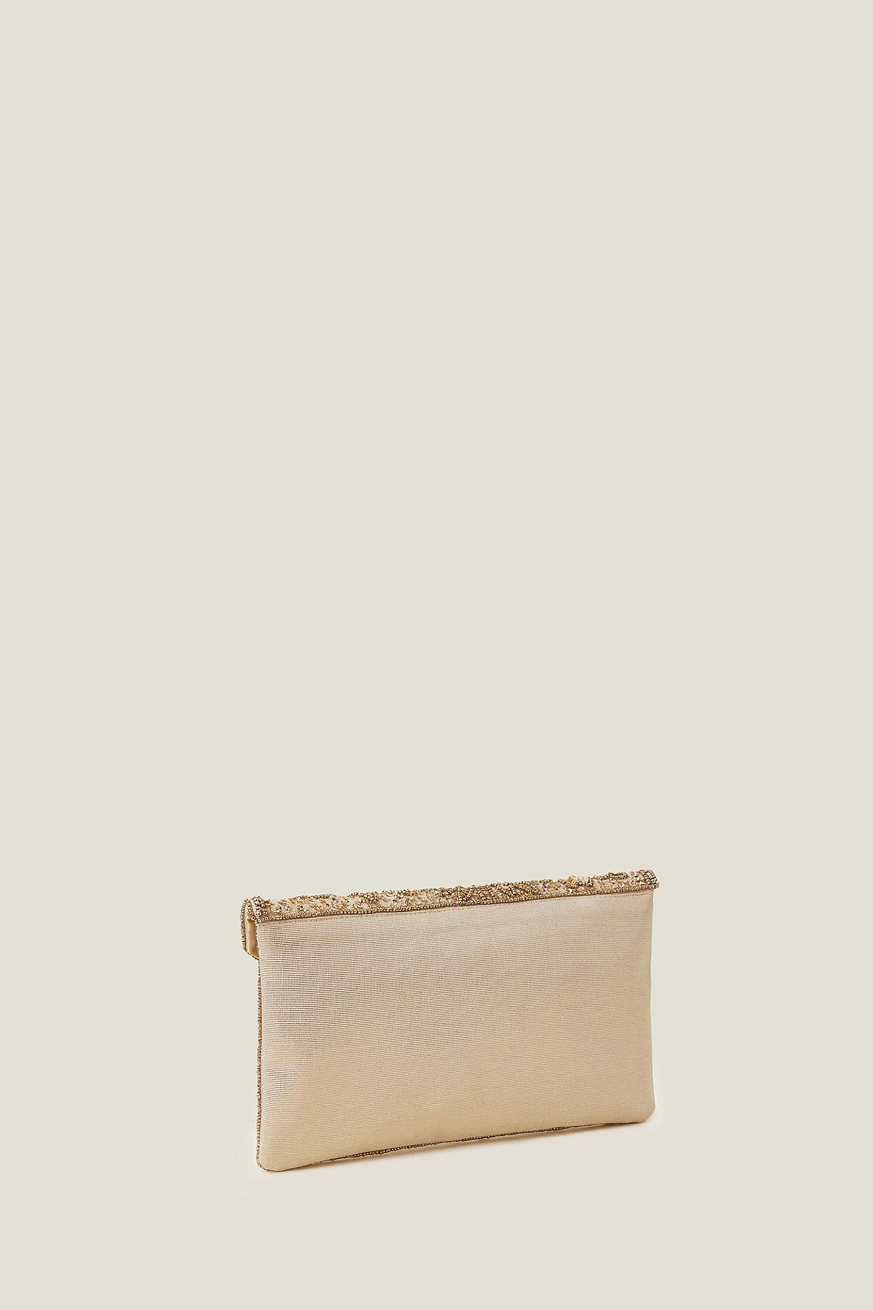 Gold clutch bag accessorize discount