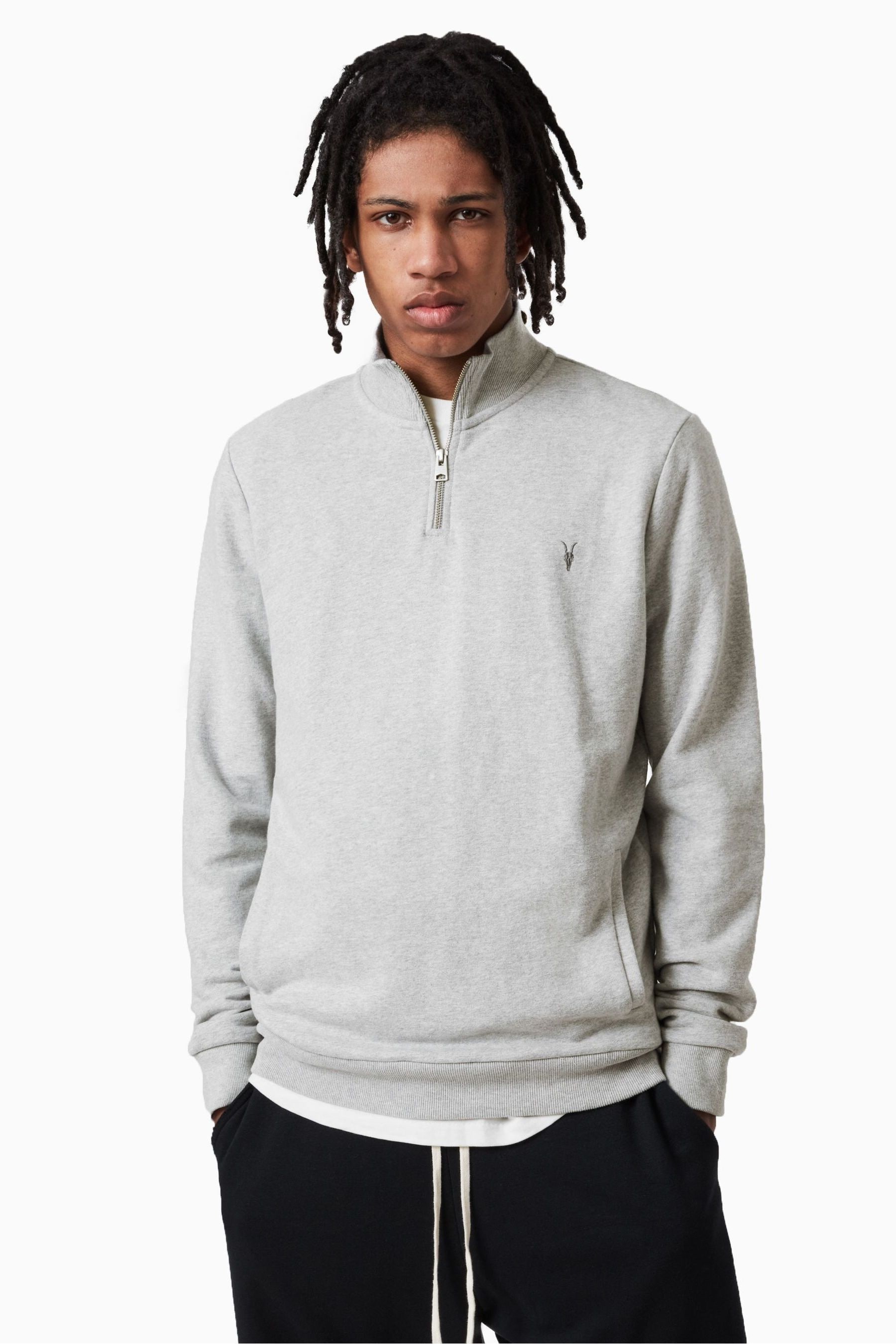 Grey all saints jumper deals