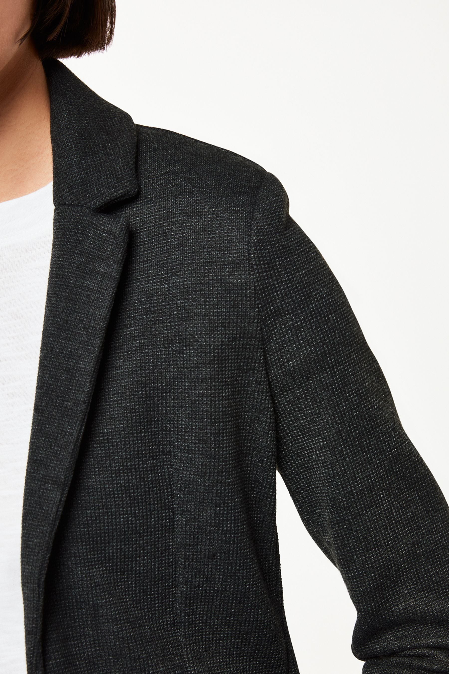 Whistles slim jersey jacket grey cheap