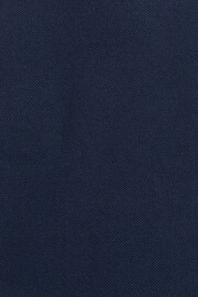 Barbour® Navy 100% Cotton Essential Long Sleeve Sports Polo Shirt - Image 7 of 8