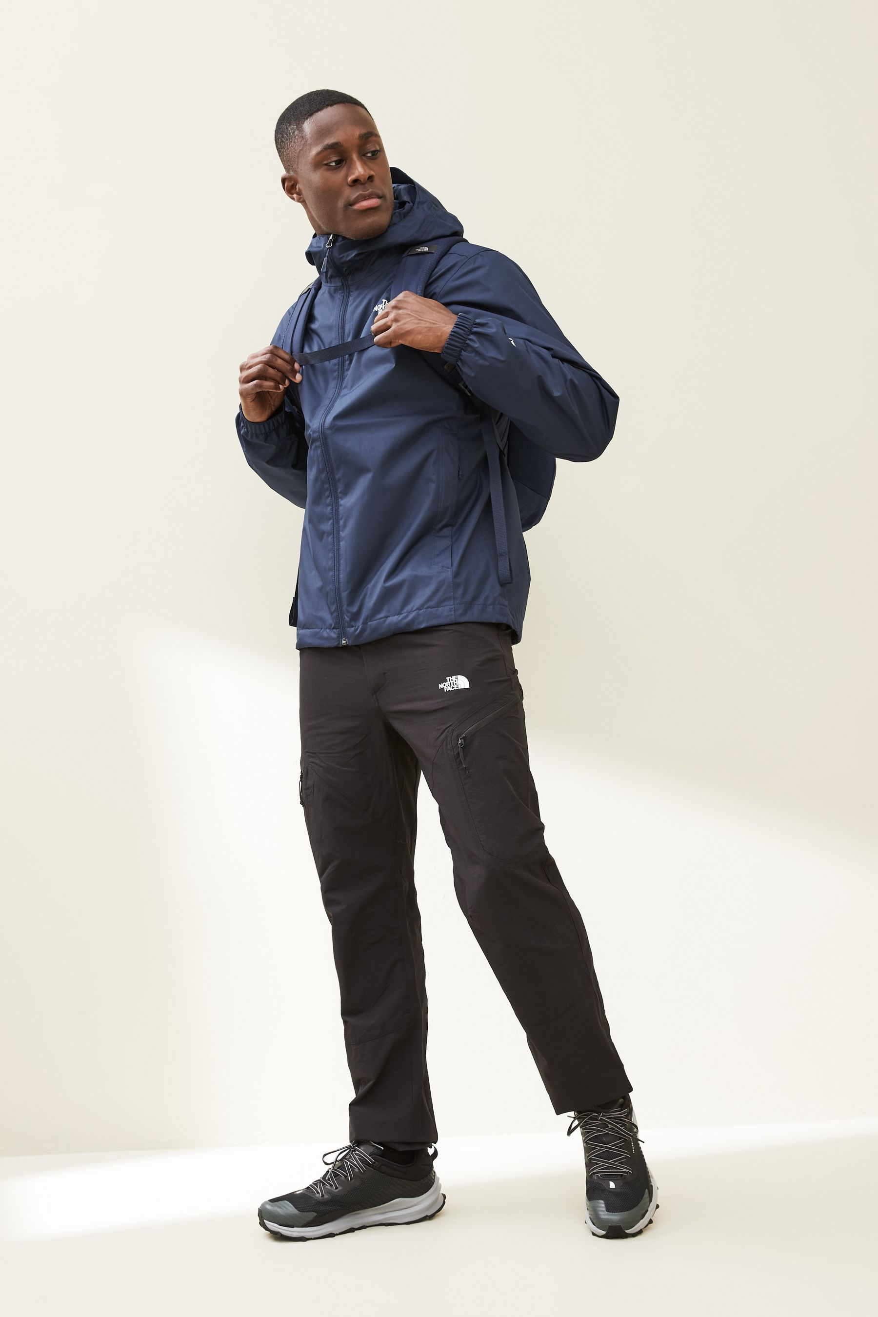 The North Face Navy Blue Mens Quest Waterproof Jacket