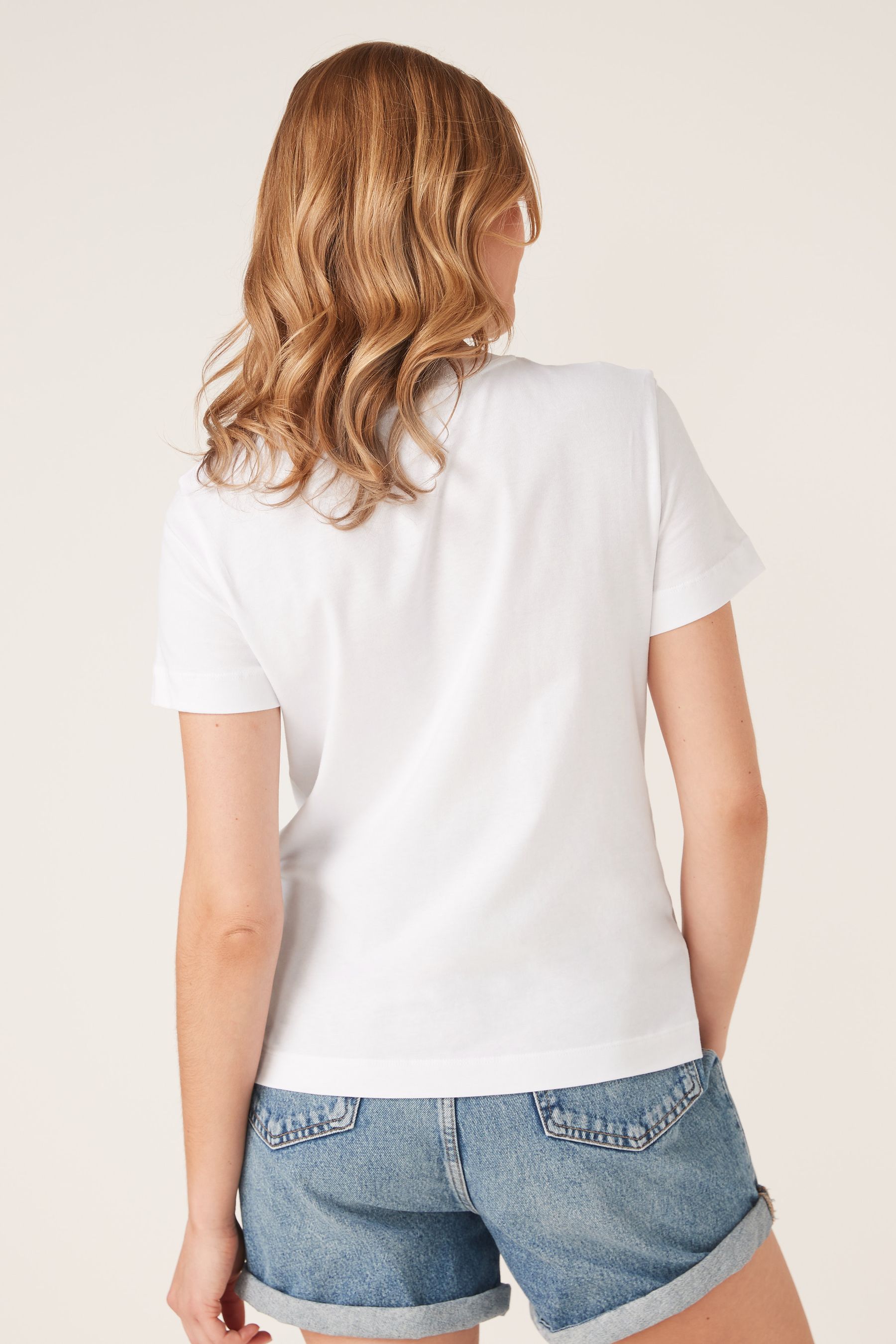 Buy Calvin Klein Jeans 100 Cotton Core Monogram Regular White T Shirt from Next United Arab Emirates