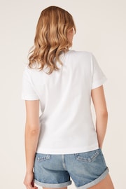 Calvin Klein Jeans 100% Cotton Core Monogram Regular White T-Shirt - Image 2 of 5