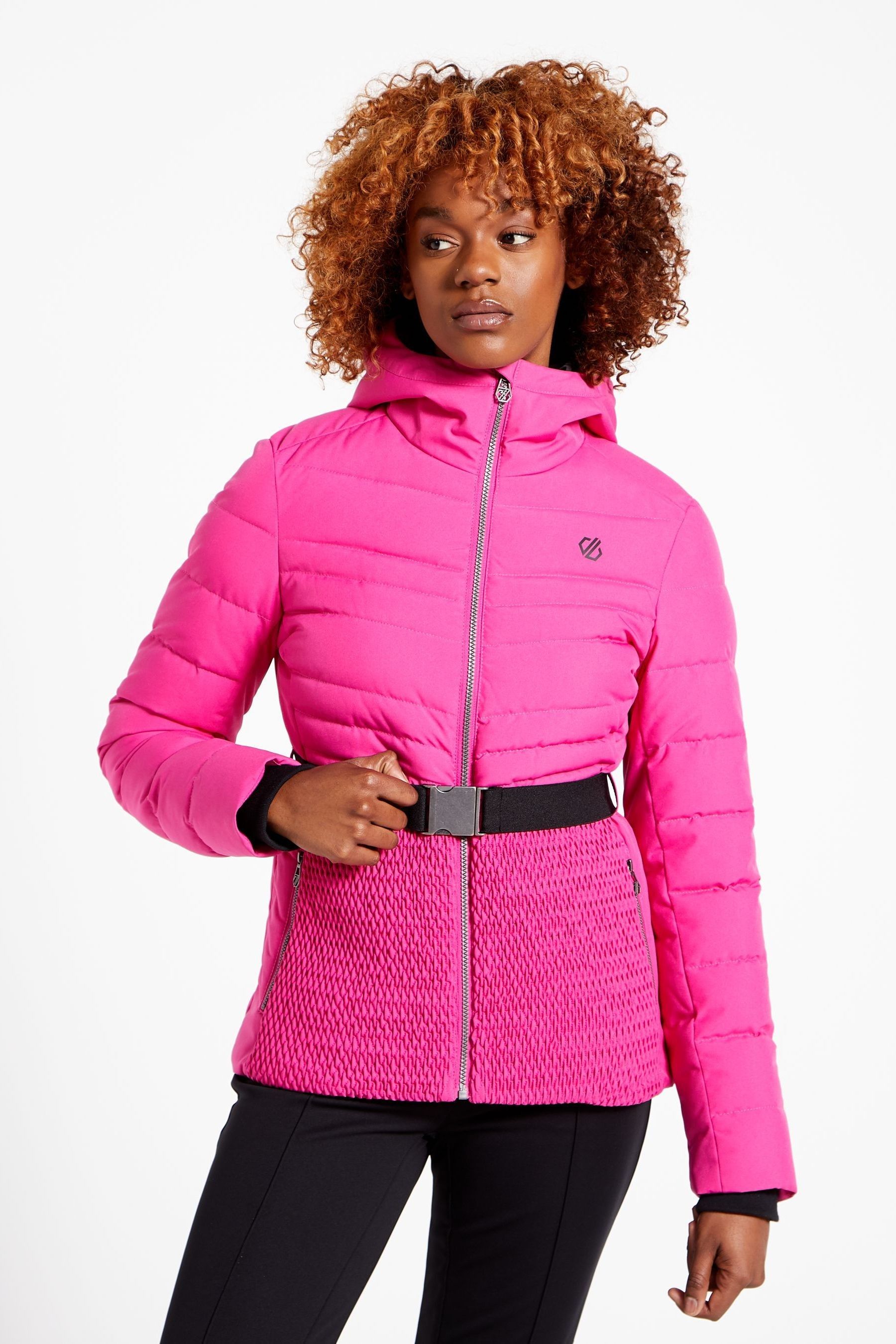 Ladies pink ski jackets top