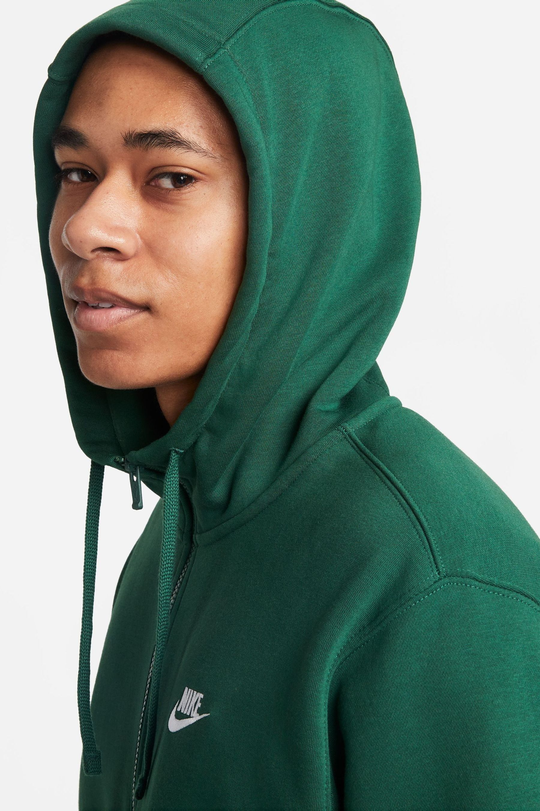 Bottle green zip hoodie 2025