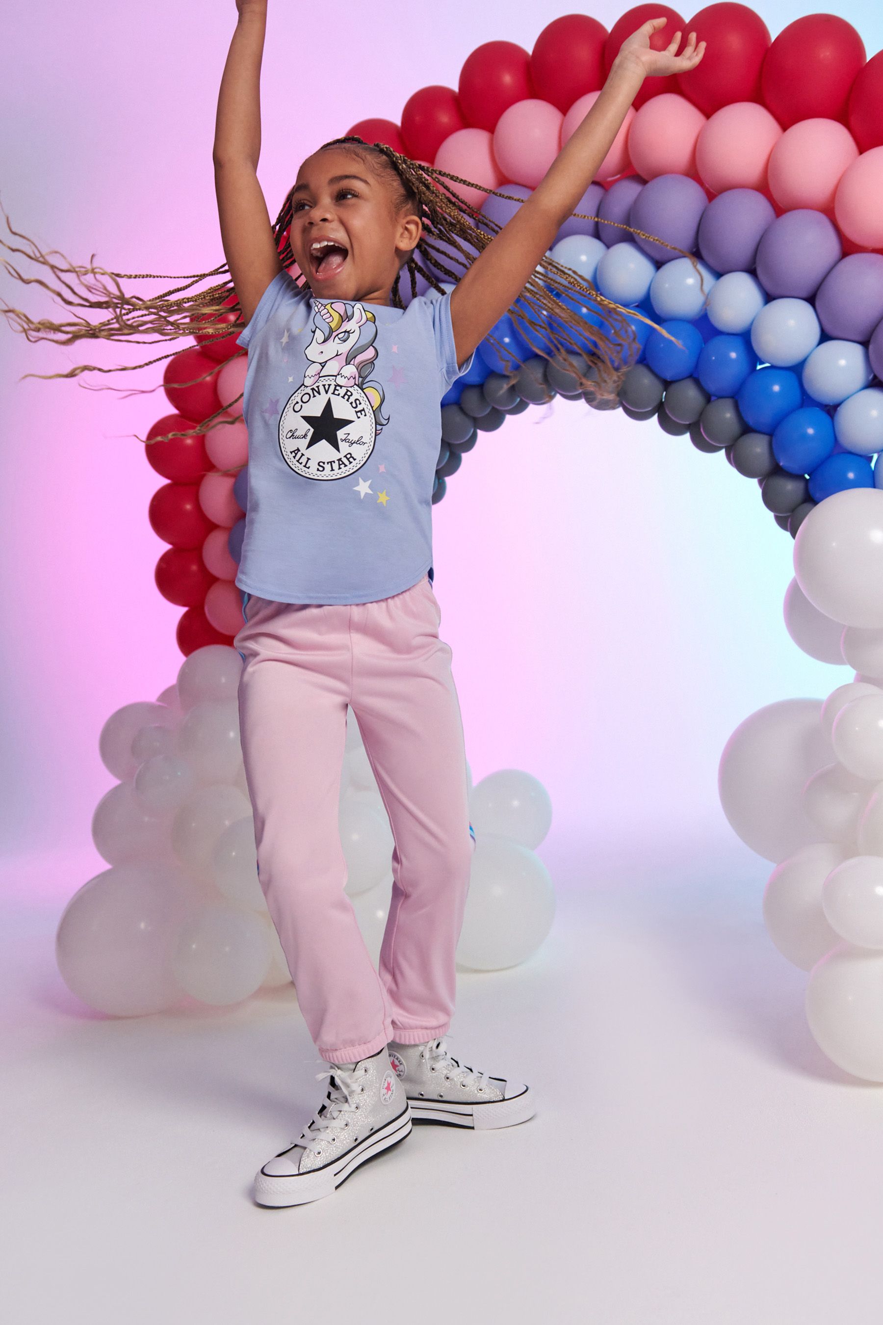 Pink converse tracksuit deals