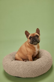 Beige Borg Pet Bed - Image 1 of 7