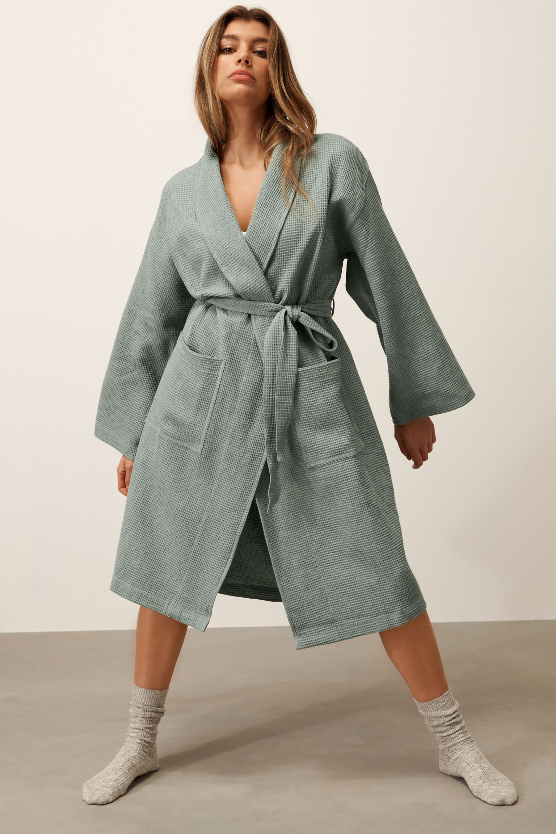 Next waffle dressing gown shop
