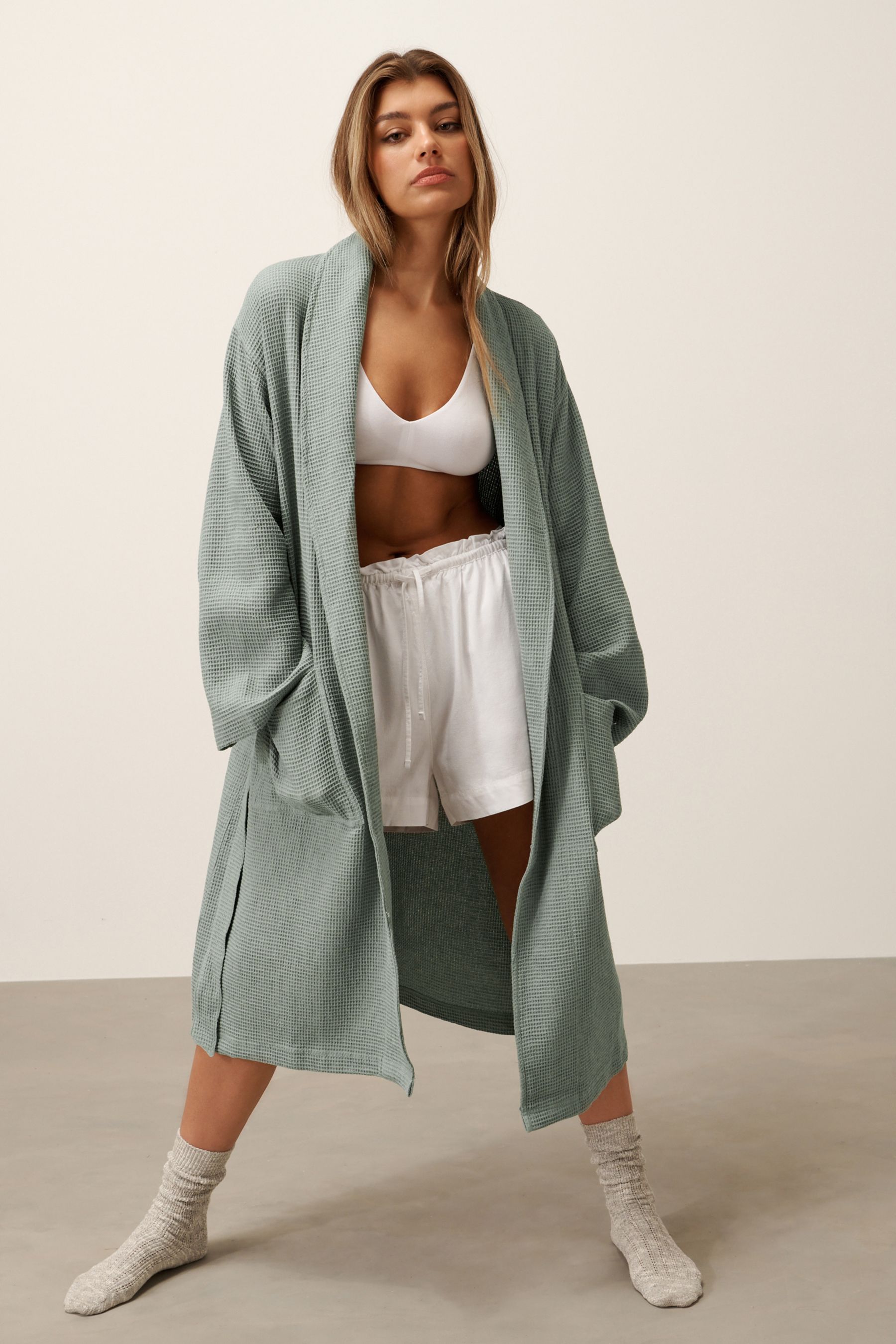 Next waffle dressing gown shop
