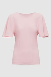Reiss Light Pink Connie Fluid Sleeve T-Shirt - Image 2 of 4