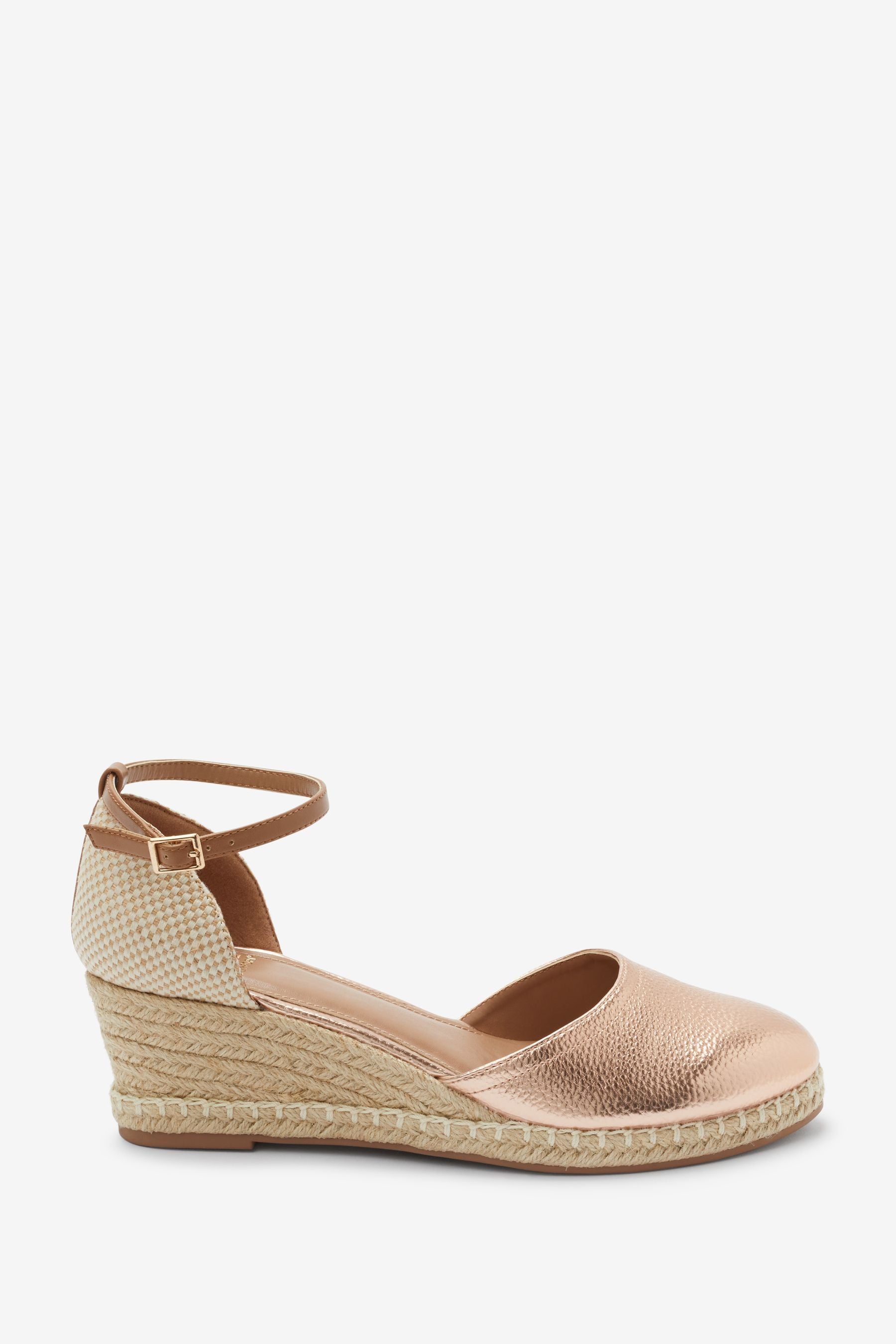 Next rose gold wedges hot sale