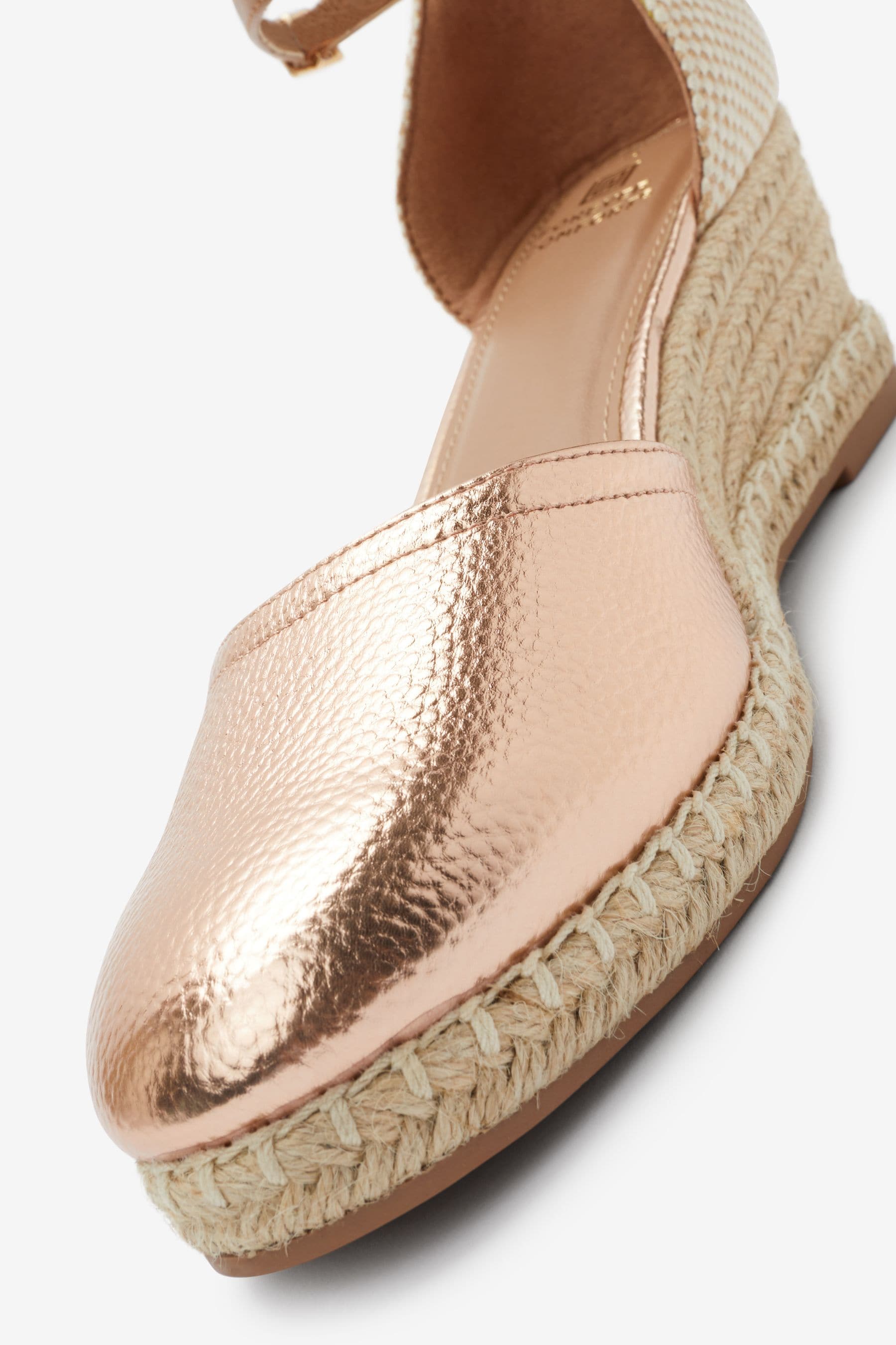 Rose gold wedges wide fit discount