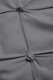 Charcoal Grey Textured Pleats Duvet Cover And Pillowcase Set - Image 6 of 6