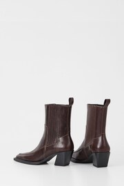 Vagabond Shoemakers Alina Stitch Western Brown Boots - Image 3 of 3