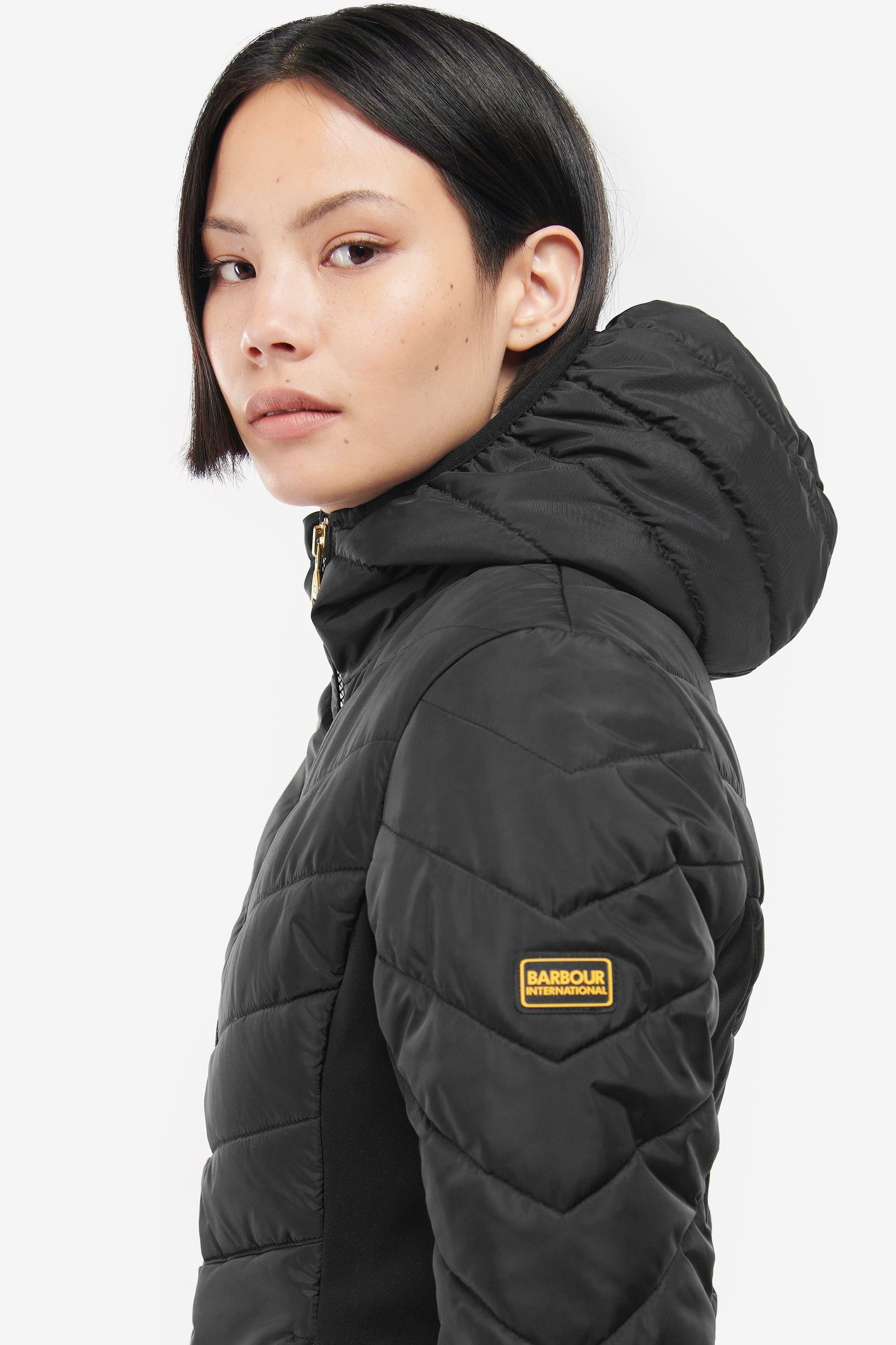 Buy Barbour International Black Padded Hybrid Allen Jacket from Next Germany