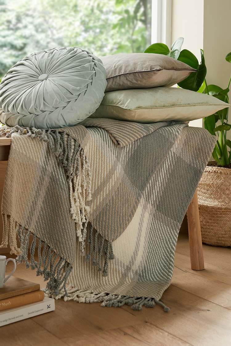 Laura Ashley Steel Grey Dylan Throw - Image 1 of 2