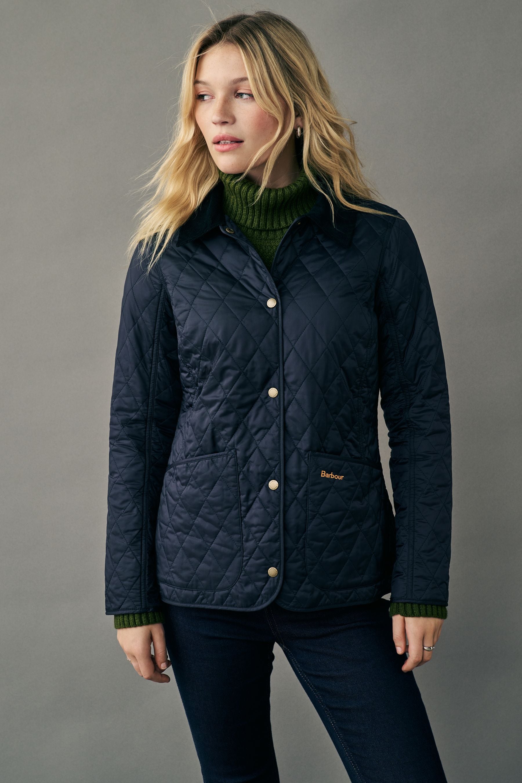 Barbour Navy Annandale Quilted Jacket